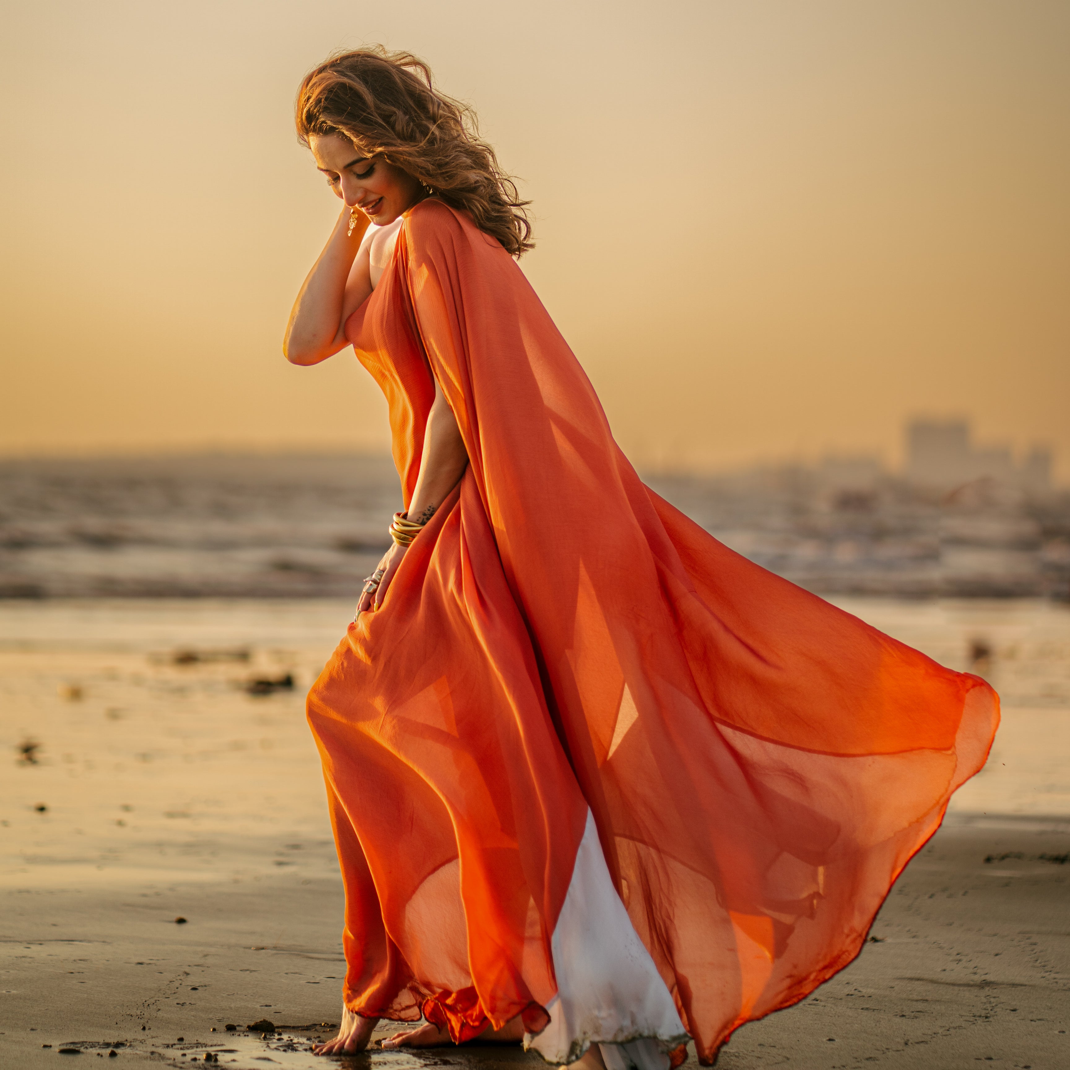 Juhu Sunset Flare Dress