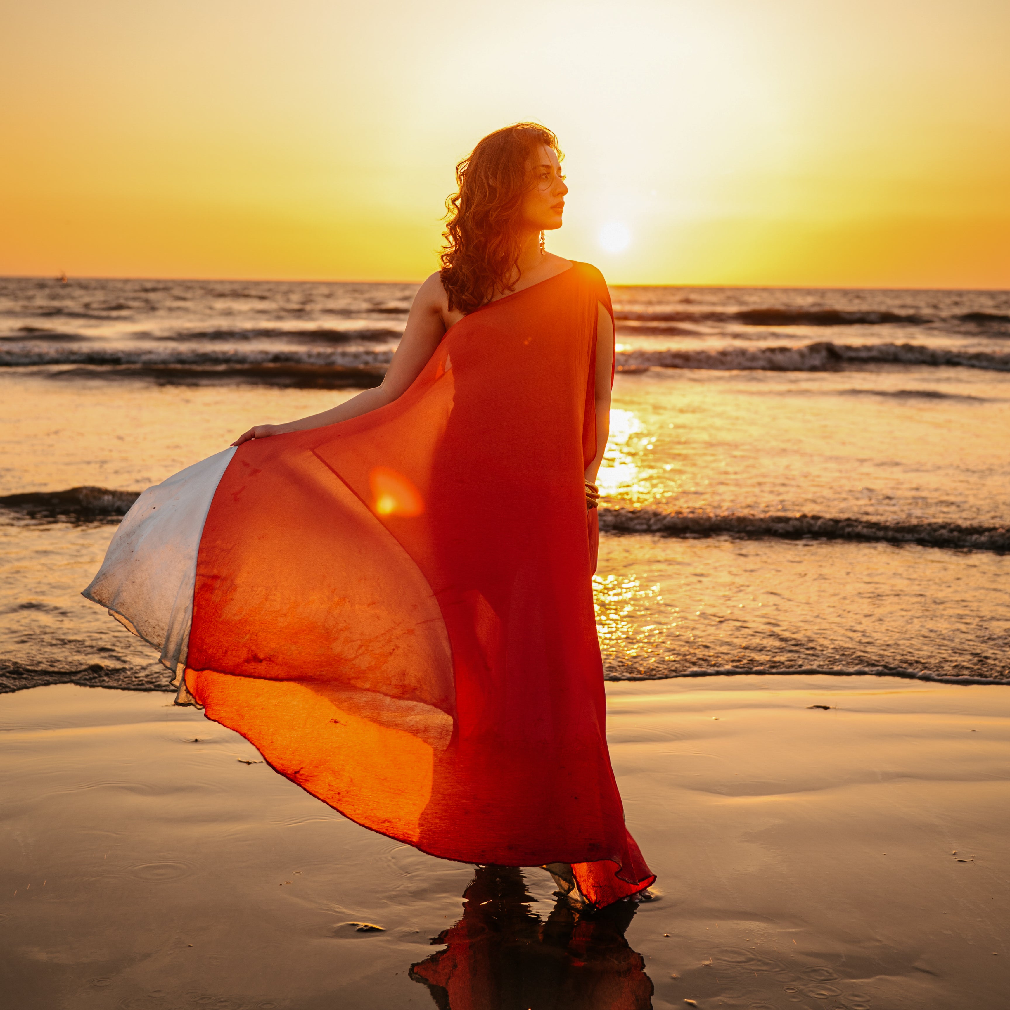 Juhu Sunset Flare Dress