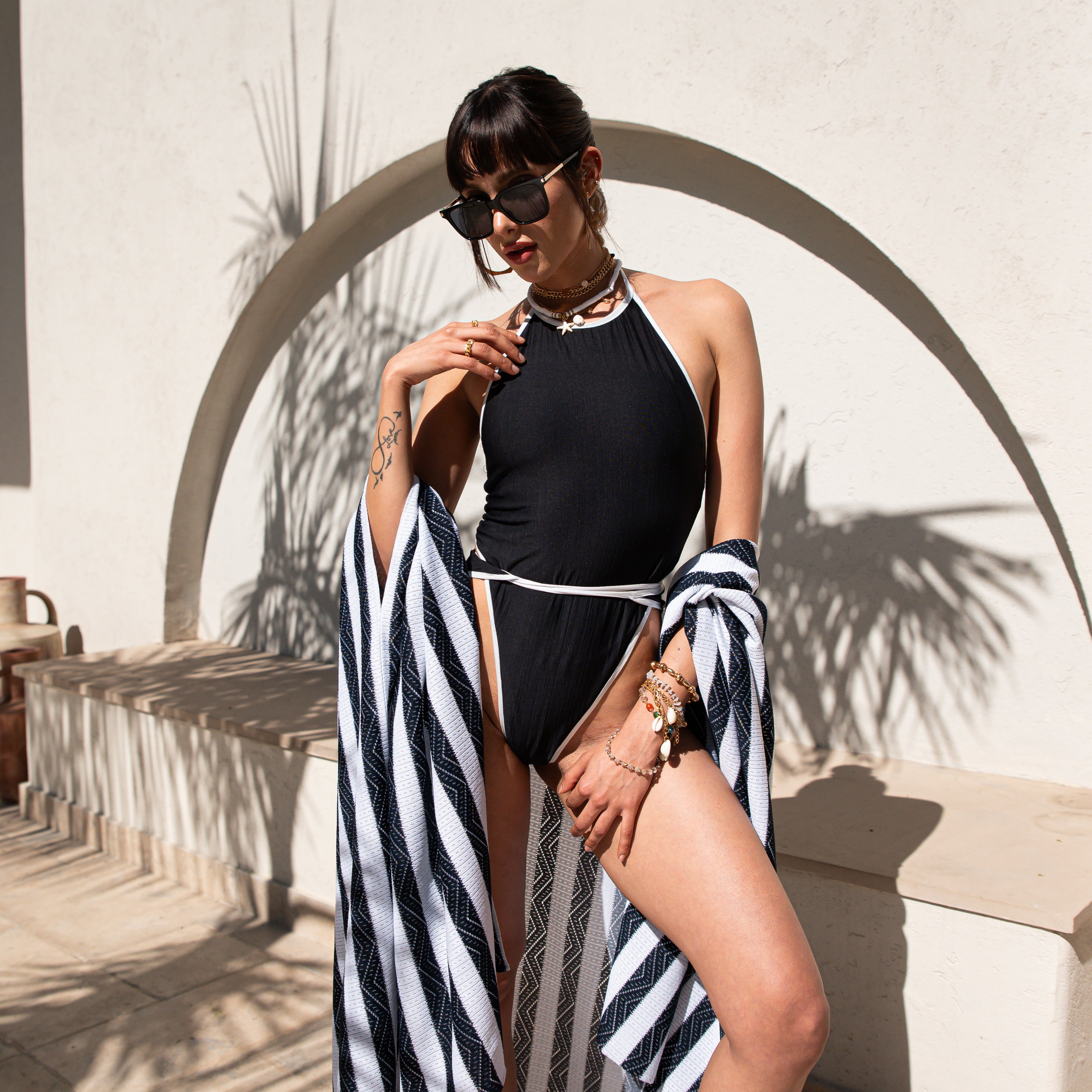 Sailor Chic Swimsuit Set