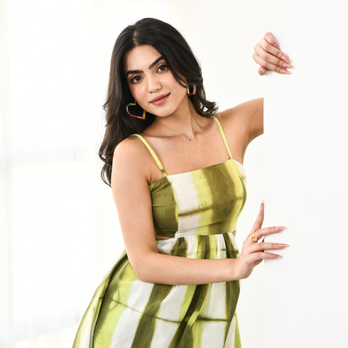 Fluttering Cotton Midi Dress