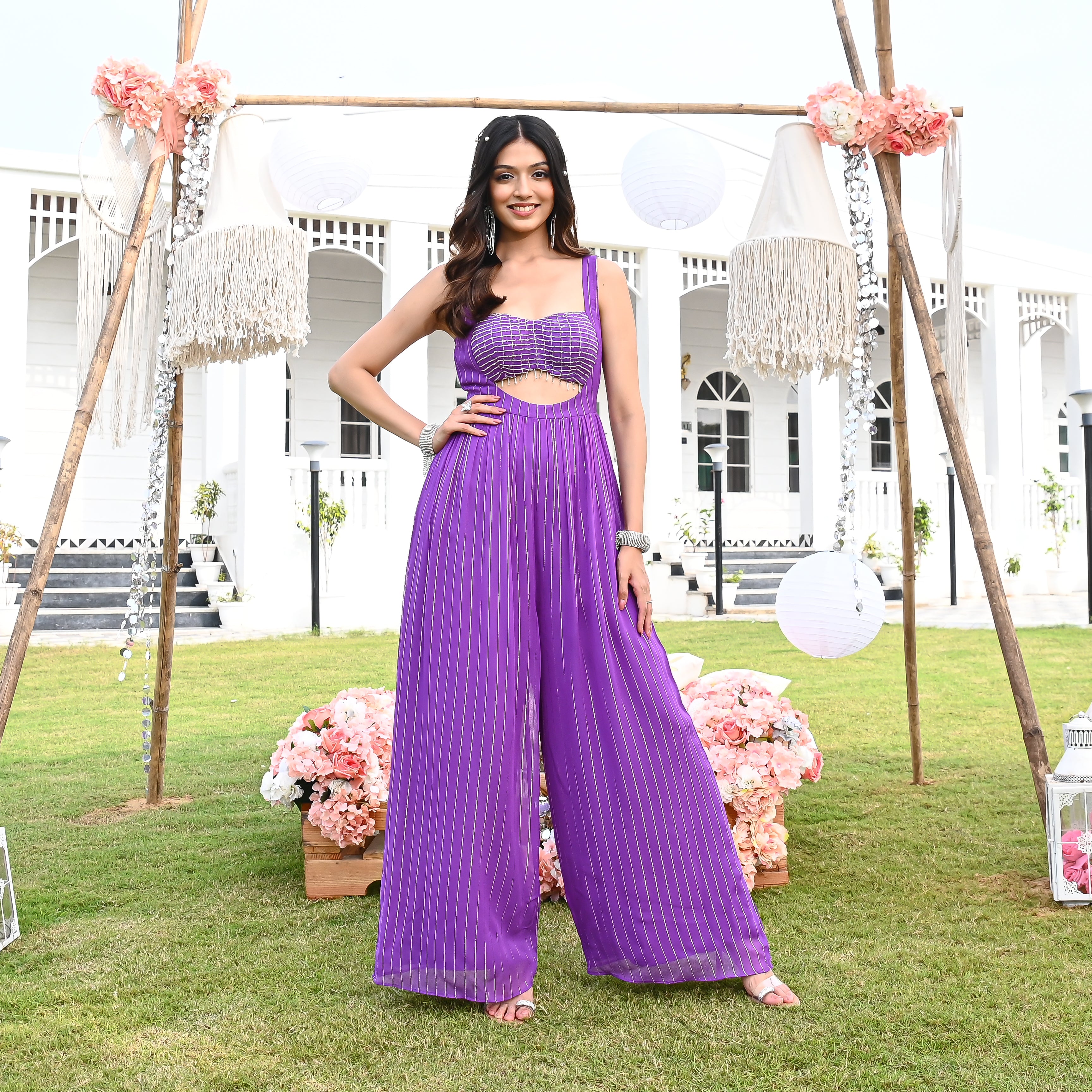 Glimmer Orchid Jumpsuit