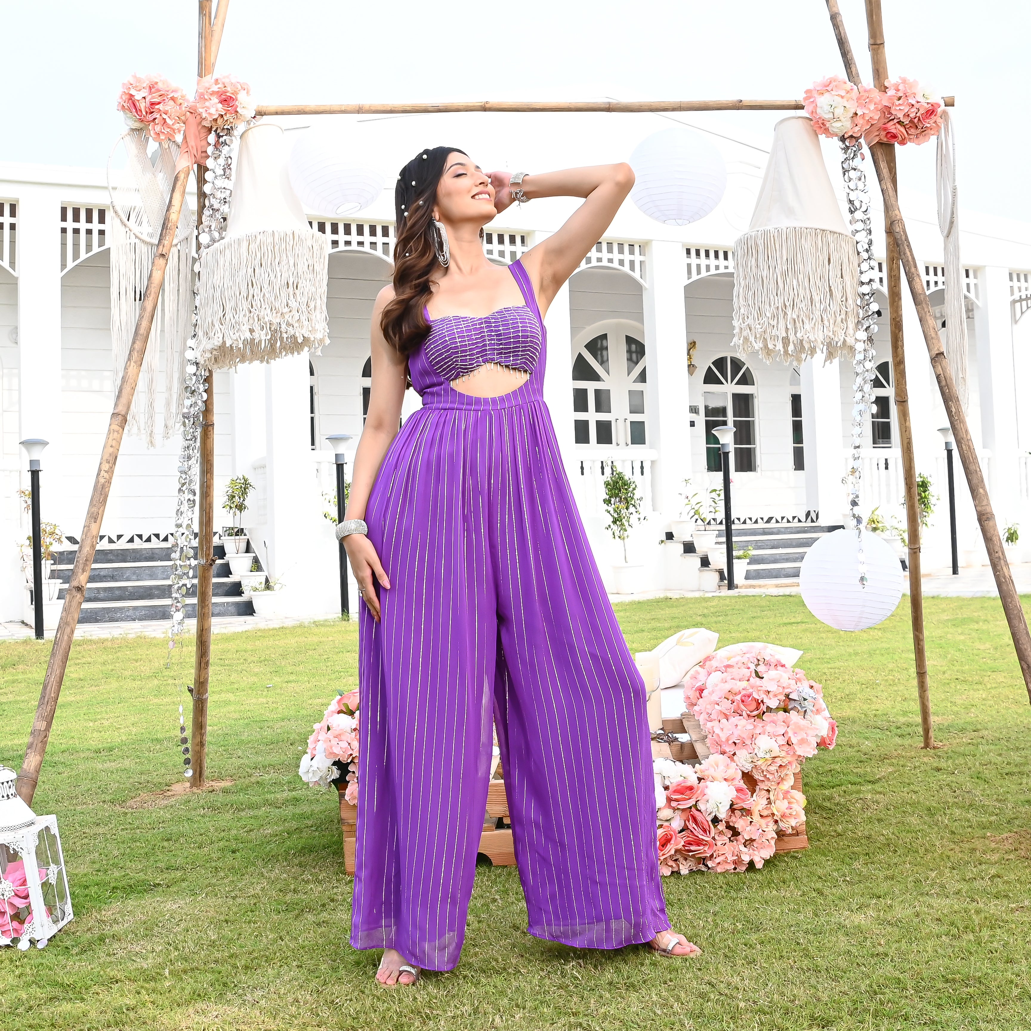 Glimmer Orchid Jumpsuit