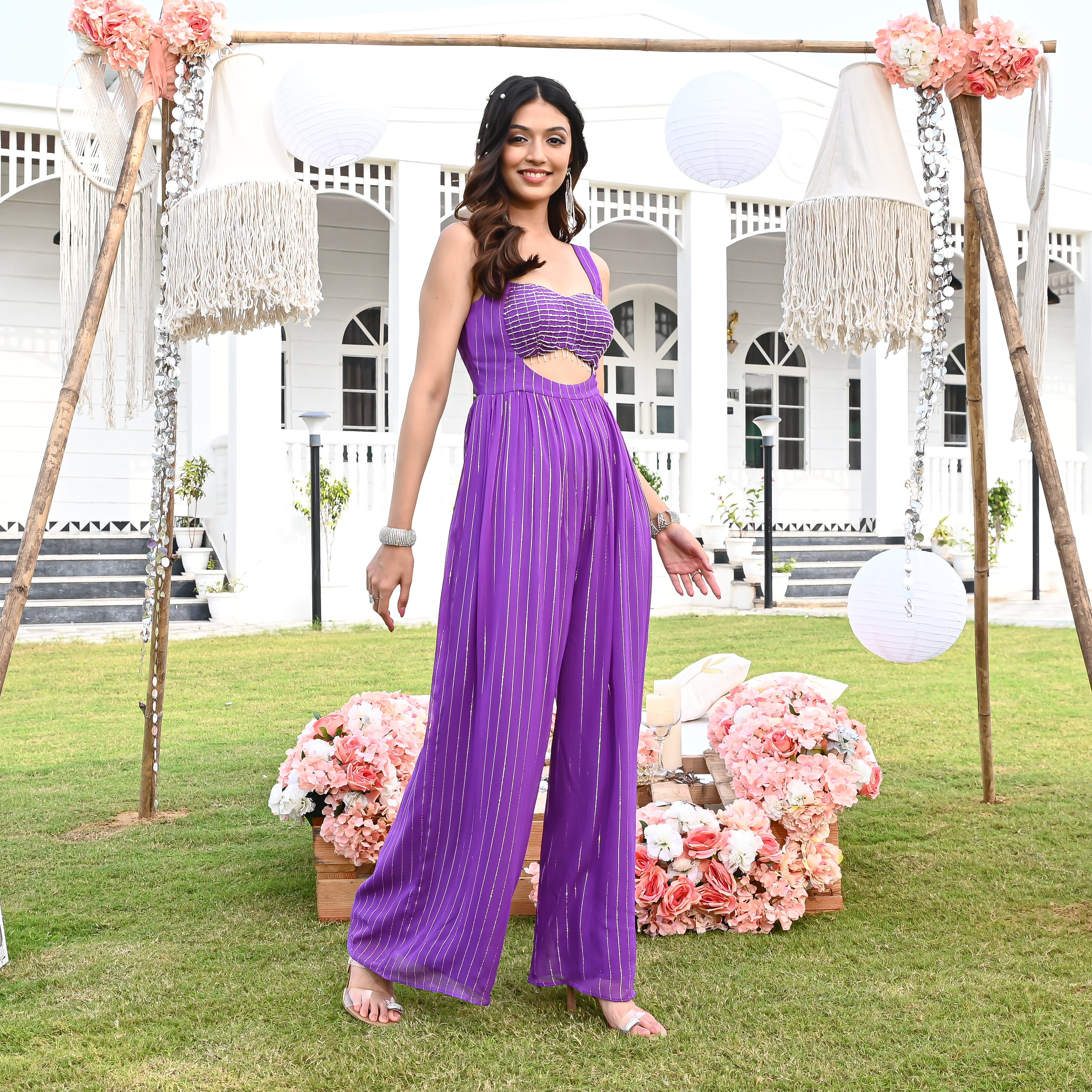 Glimmer Orchid Jumpsuit