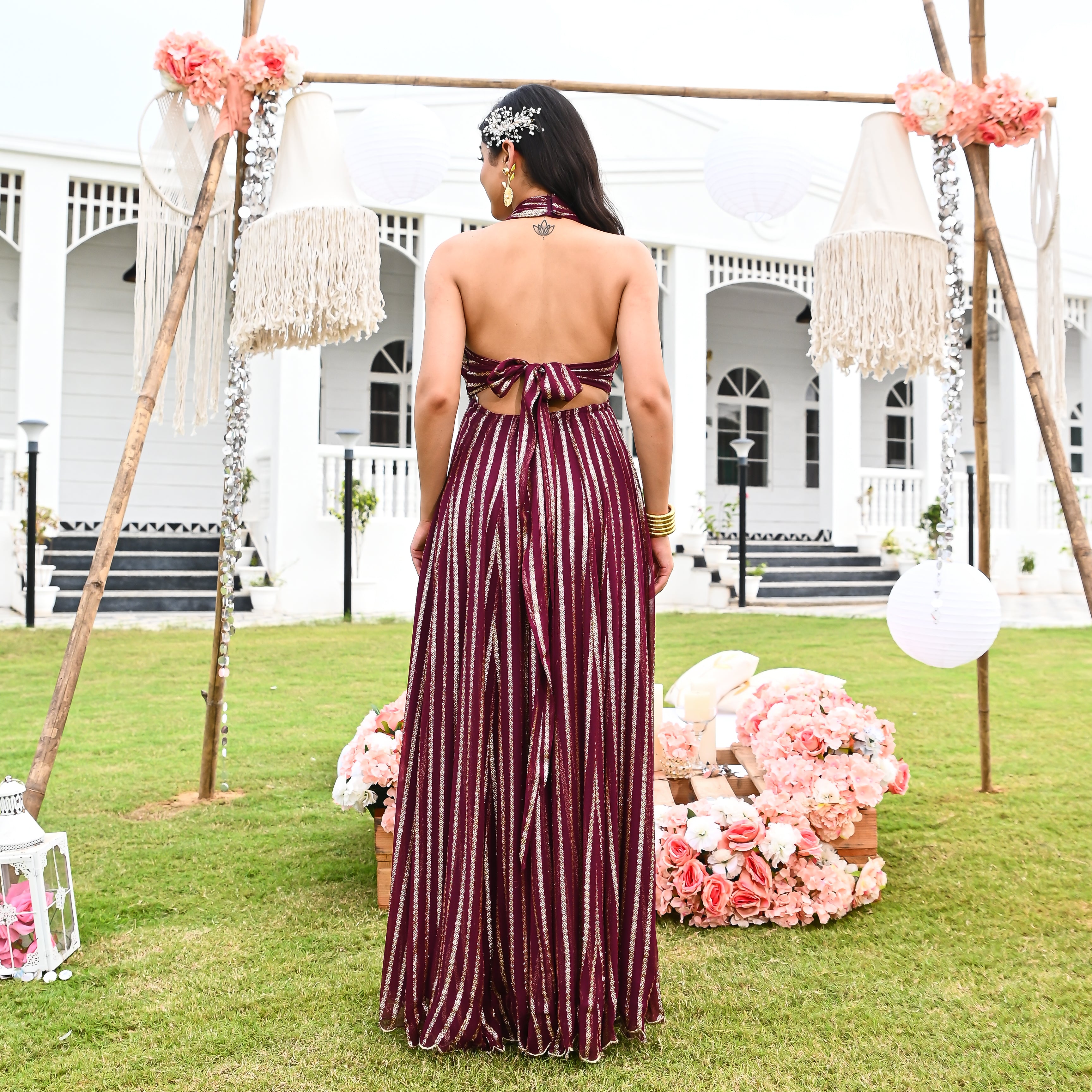 Stardust Violet Long Dress