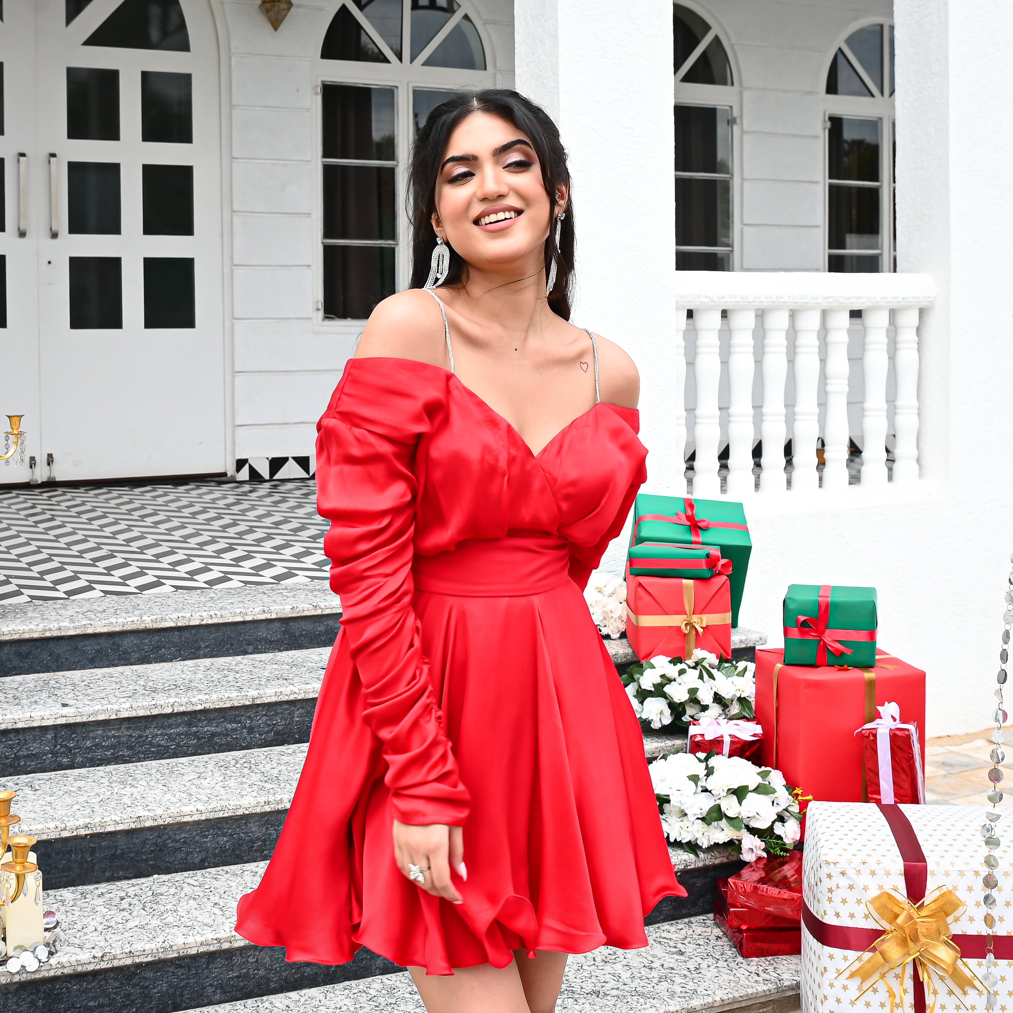 Jingle Kiss Short Dress