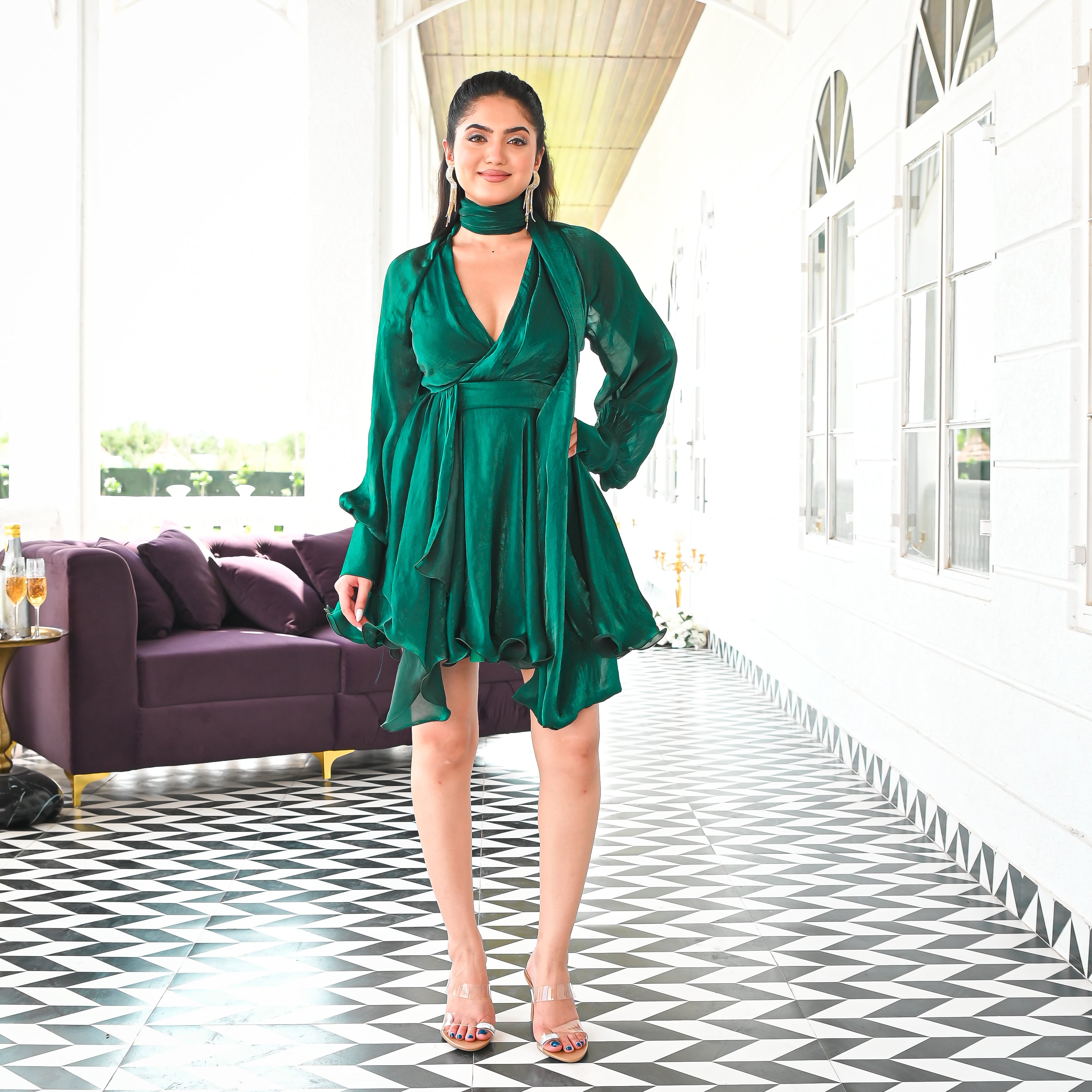 Seaside Shimmer Short Dress