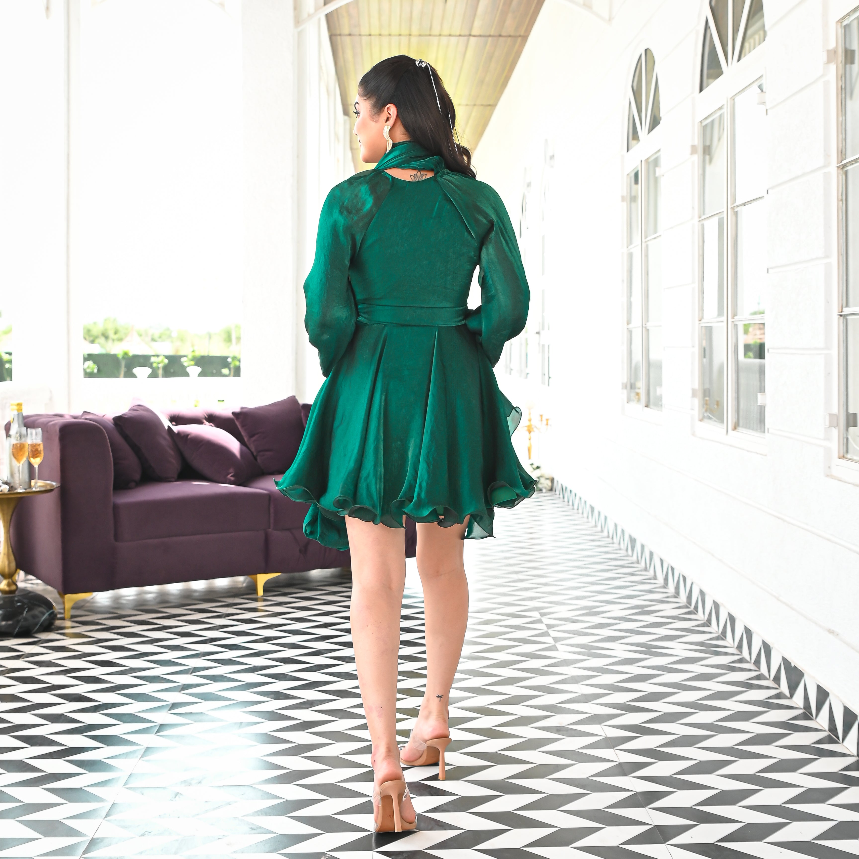 Seaside Shimmer Short Dress