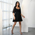 Coal-Colored Short Dress