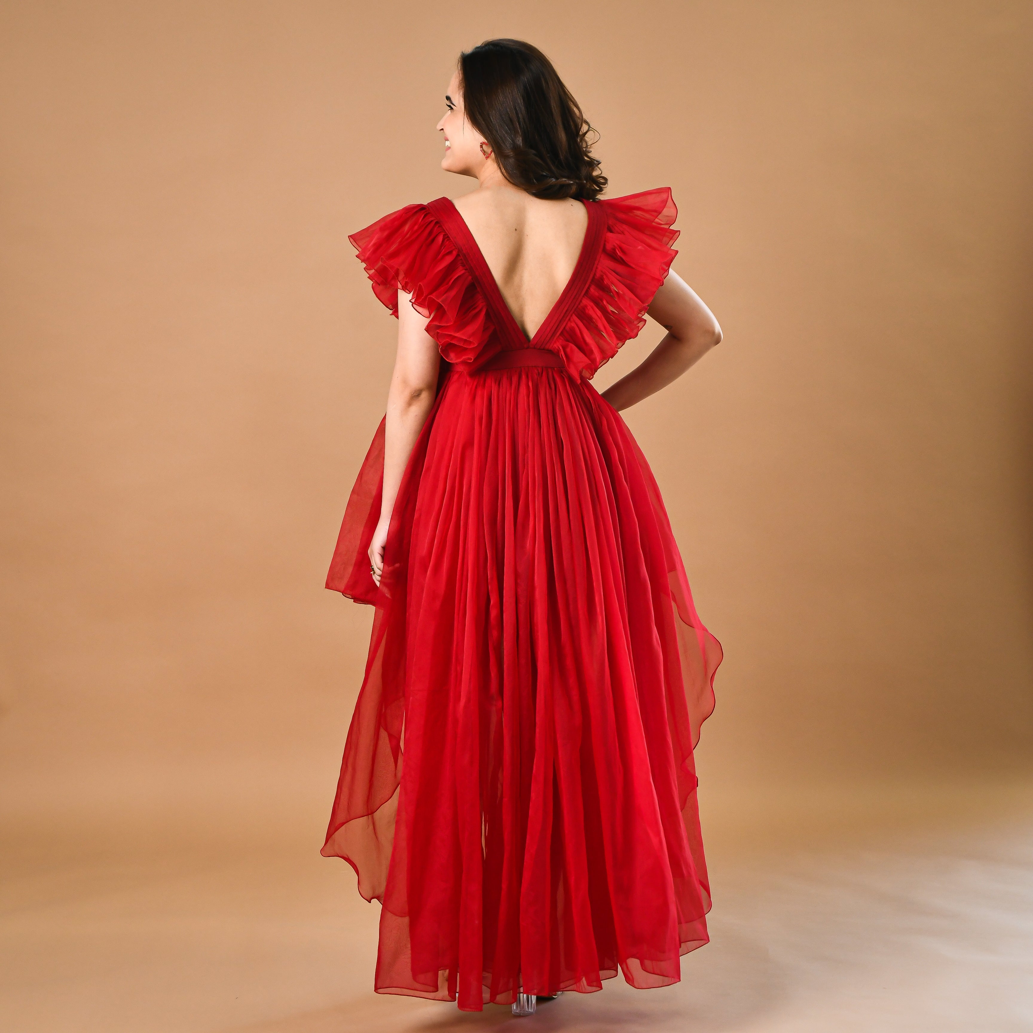 Fairytale Red Organza Dress