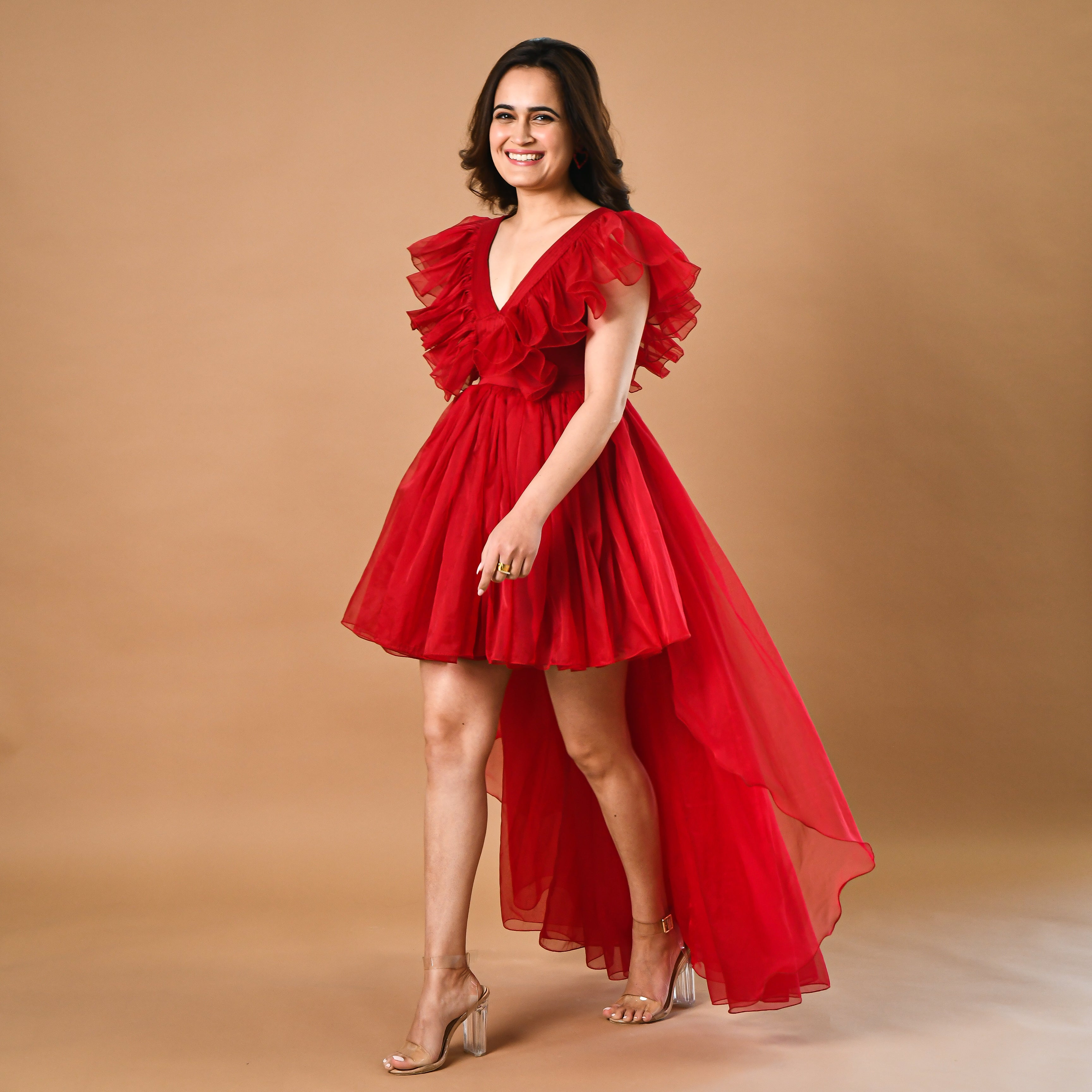 Fairytale Red Organza Dress 2XL Fairytale Red Organza Dress 2XL