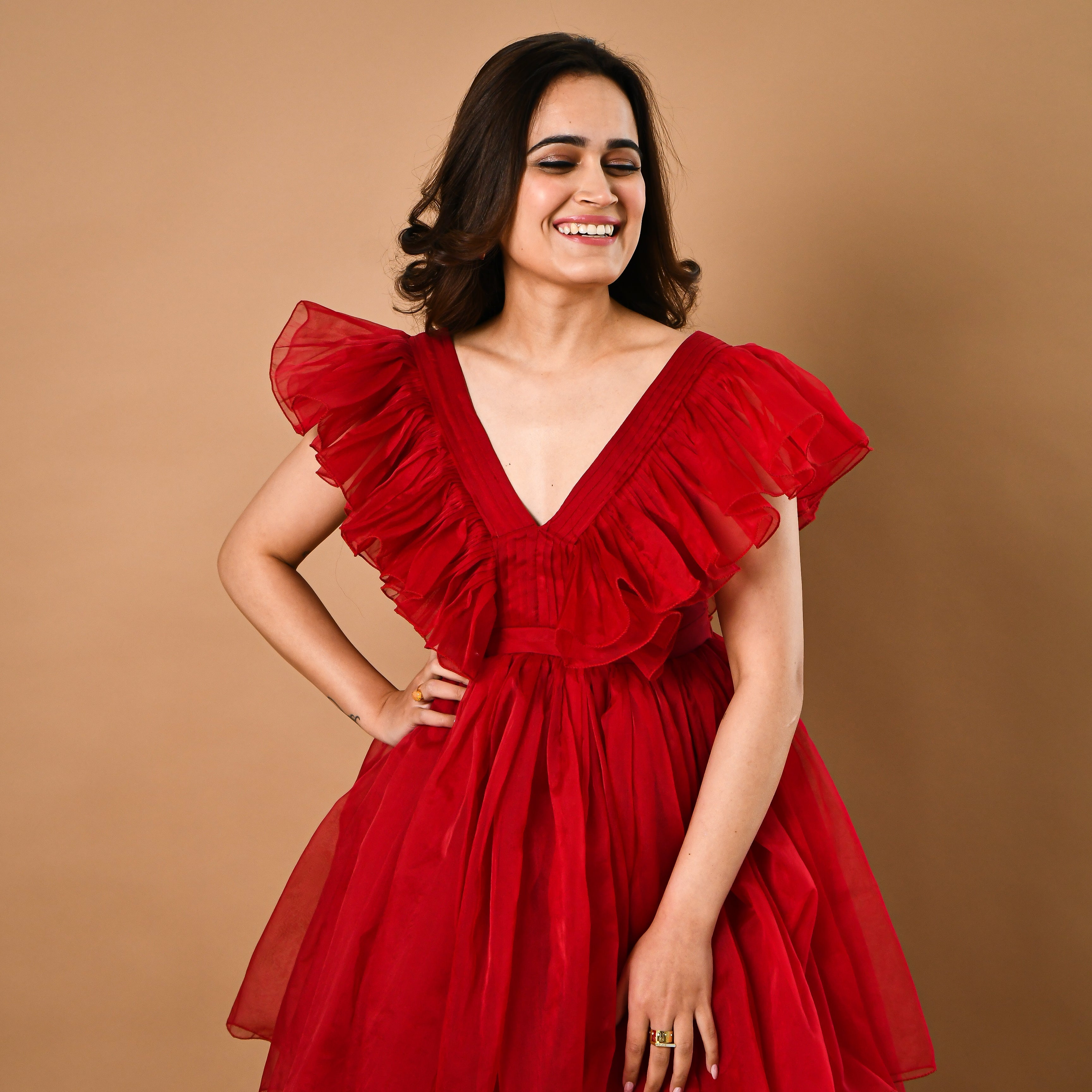 Fairytale Red Organza Dress 2XL Fairytale Red Organza Dress 2XL