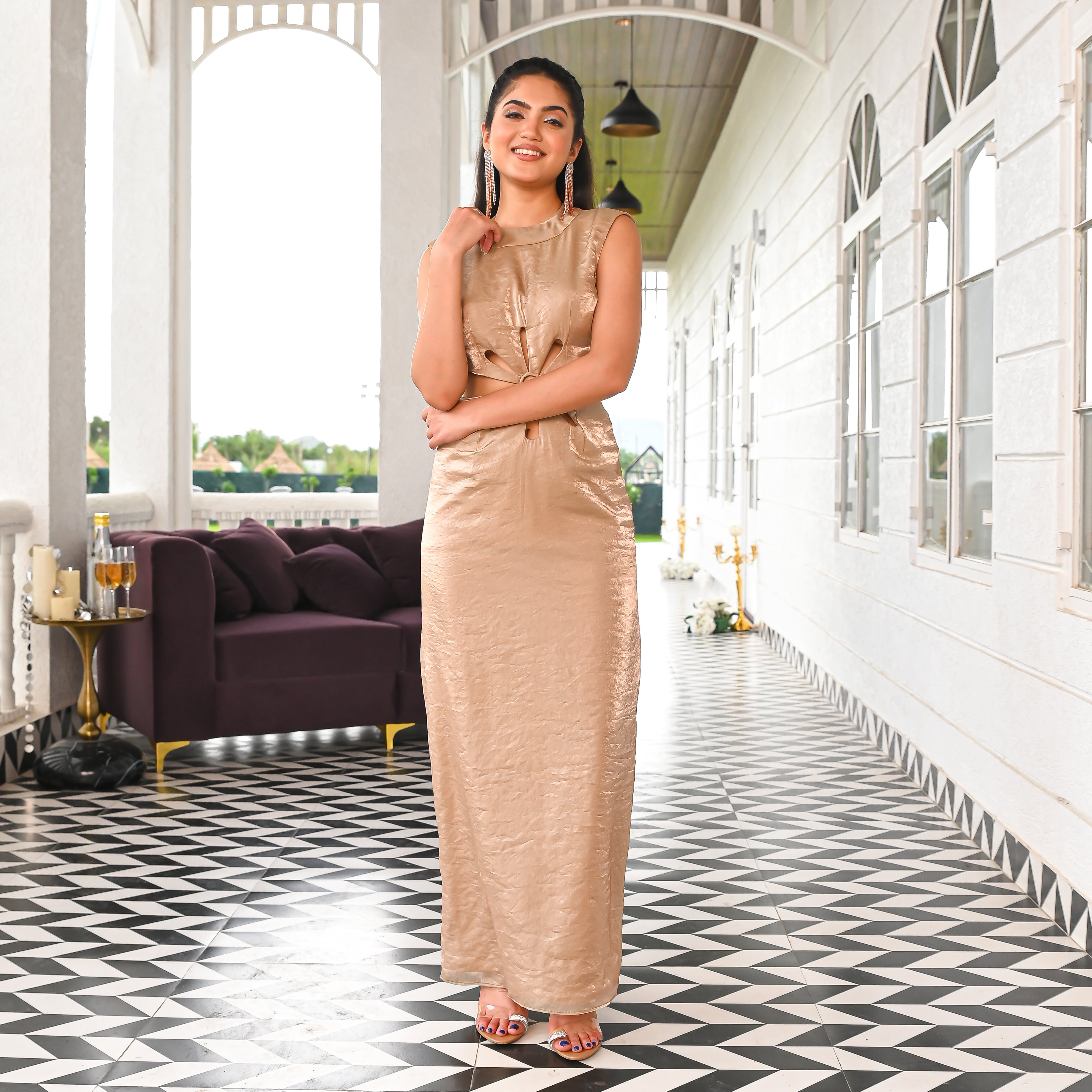 Nirvana Flora Long Dress