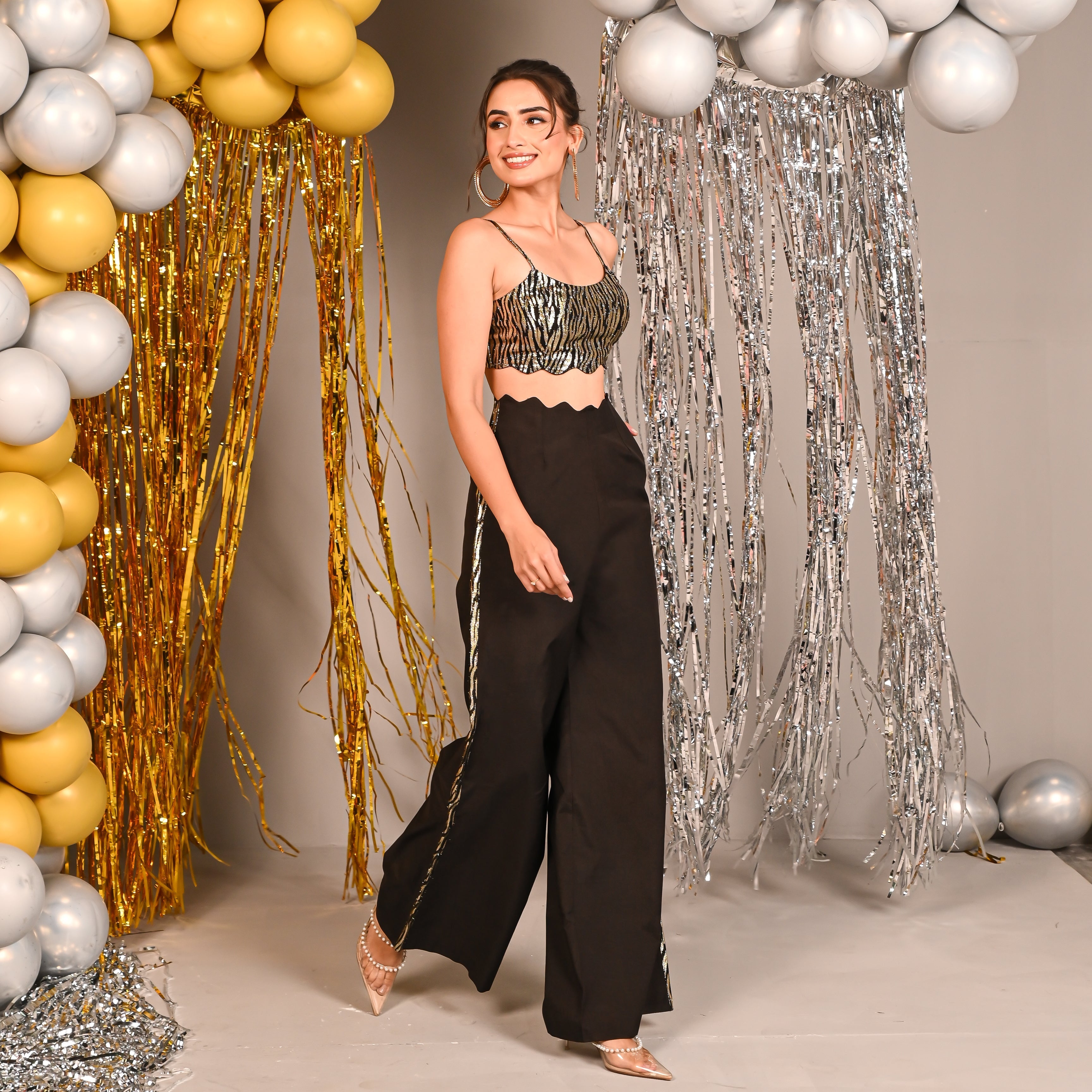 Metallic Gold Co-ord Set