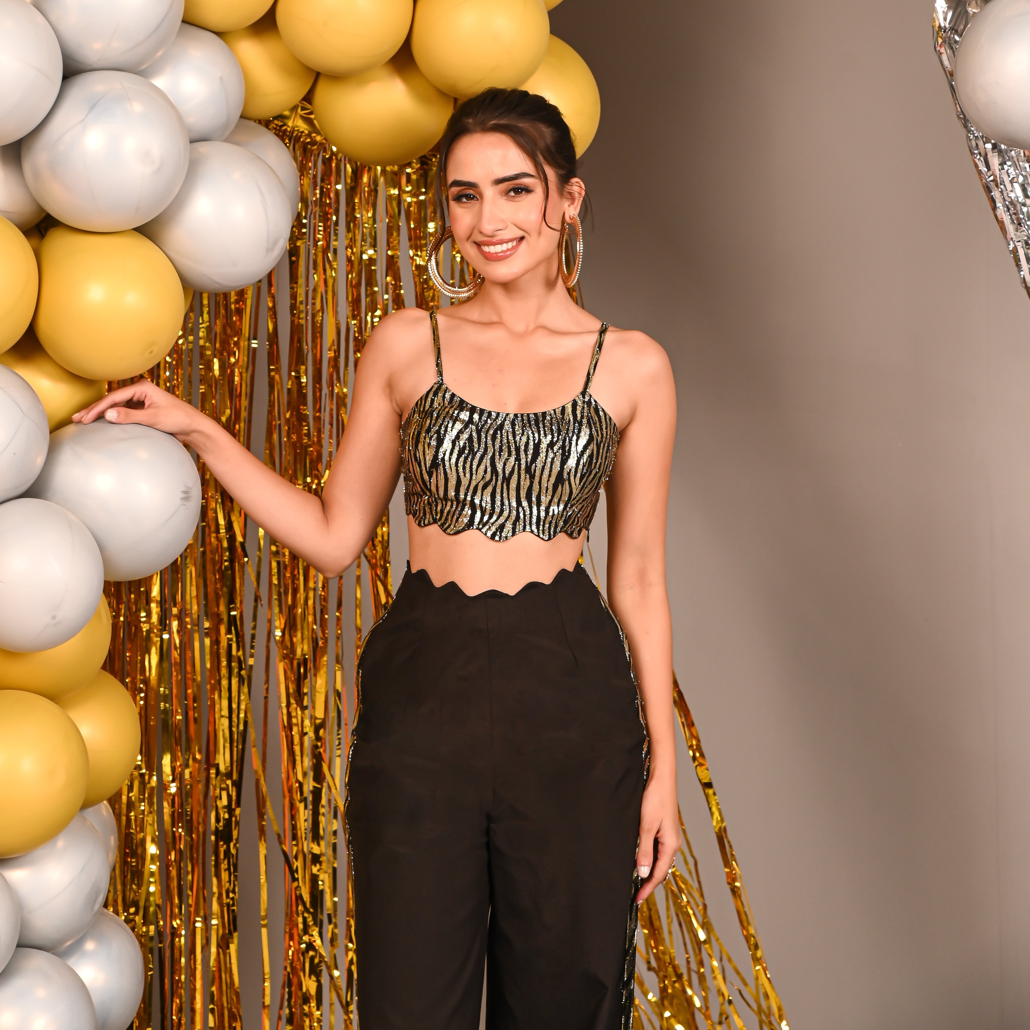 Metallic Gold Co-ord Set