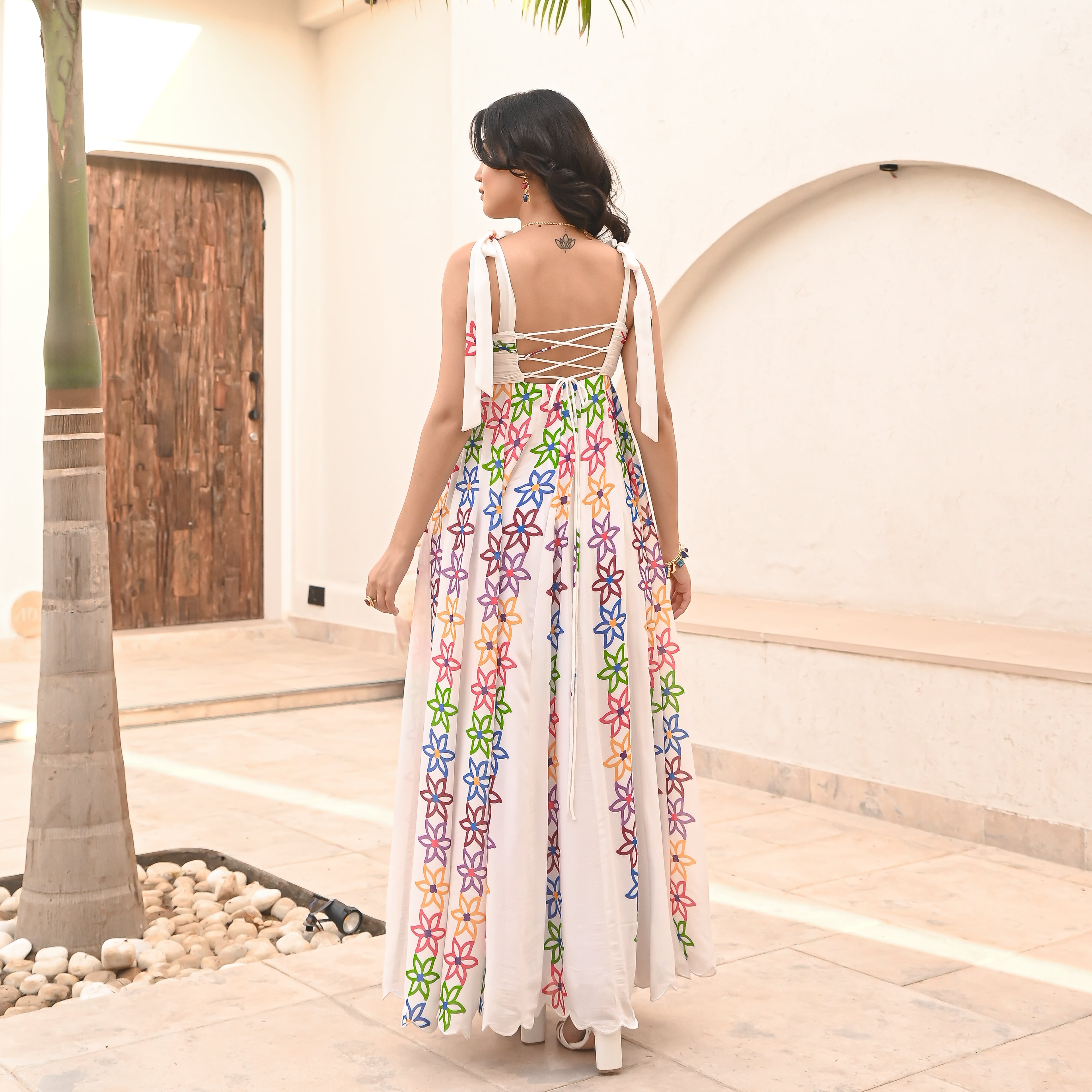 Summer Floral Long Dress XS Summer Floral Long Dress XS