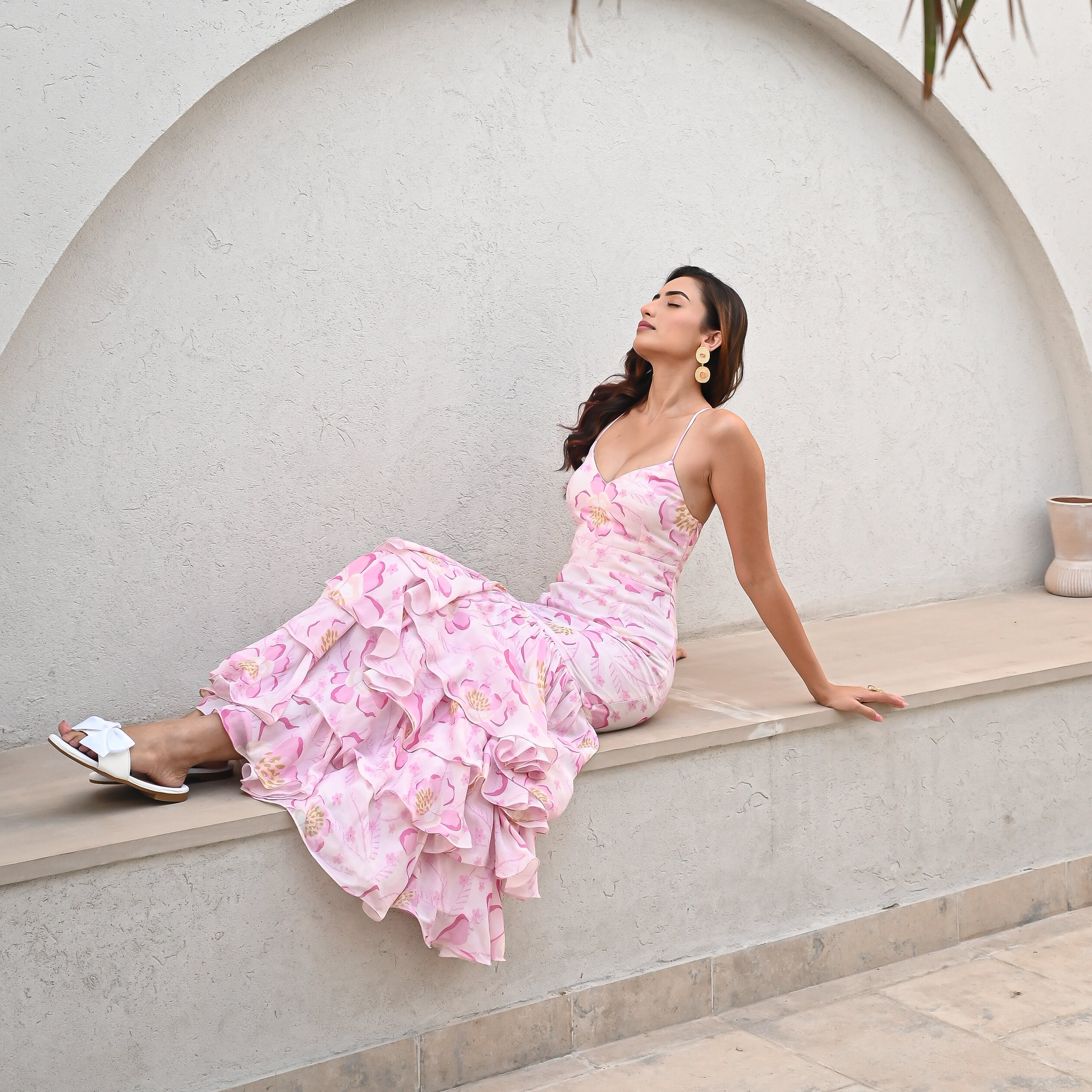 Petal Tiered Elegance Dress