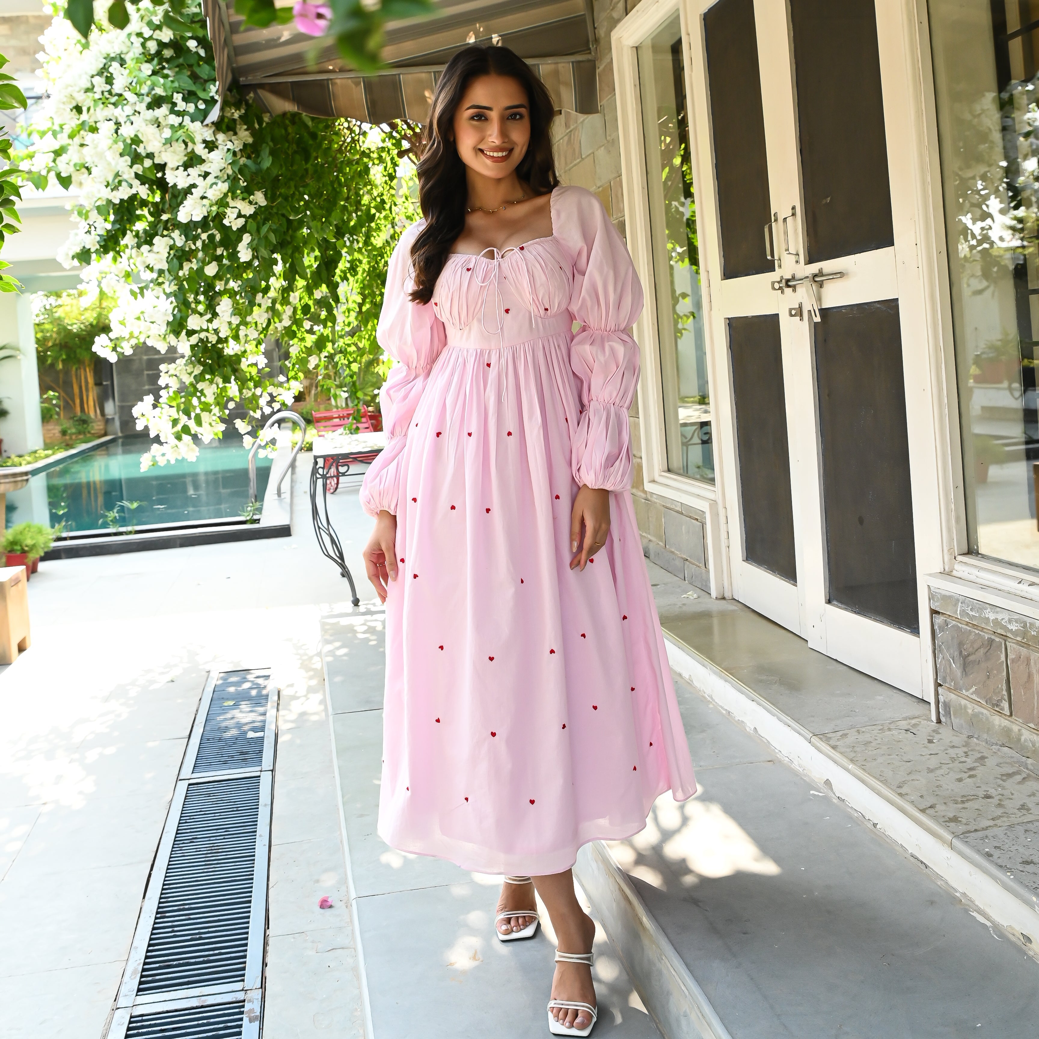 Ballet Heart Cotton Dress