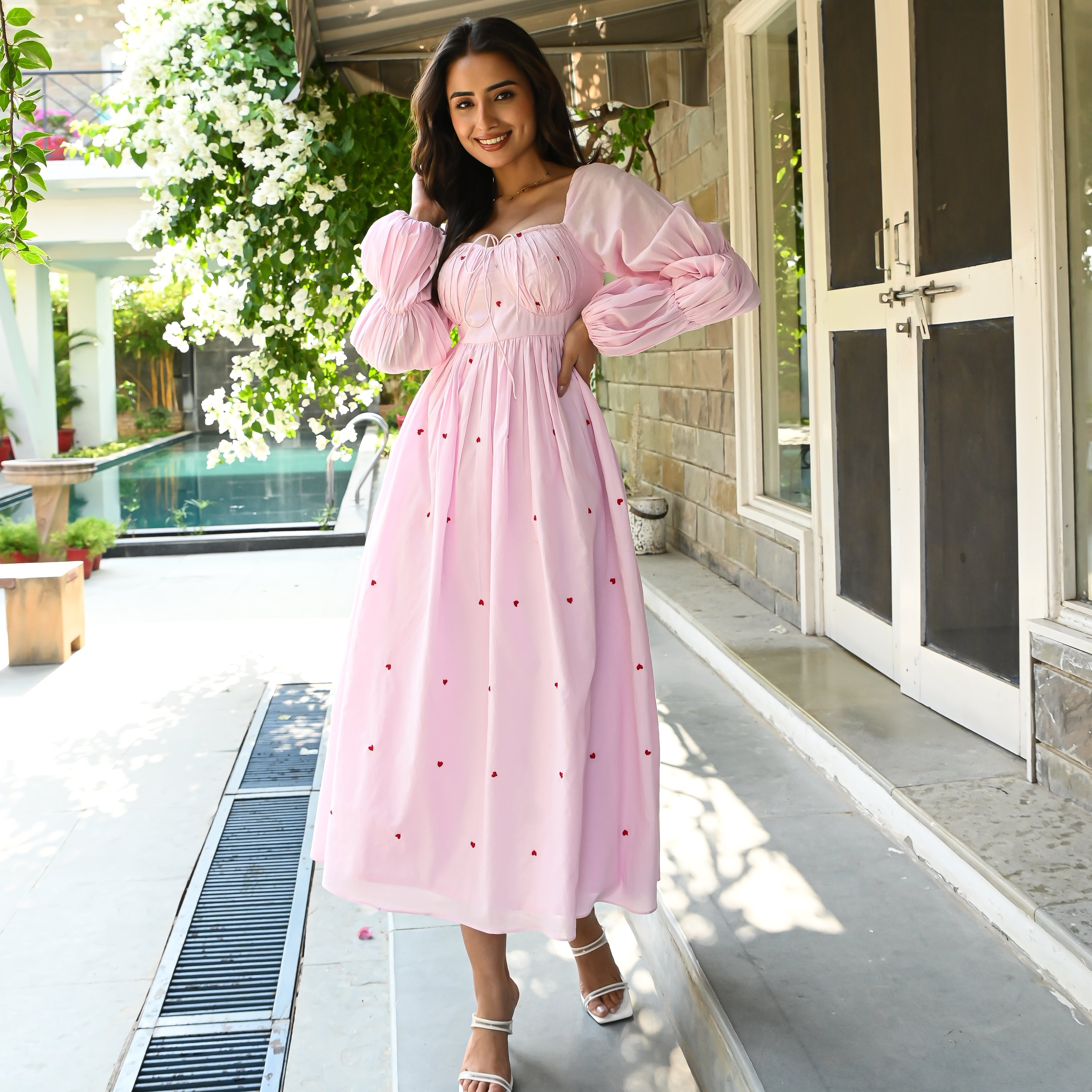 Ballet Heart Cotton Dress