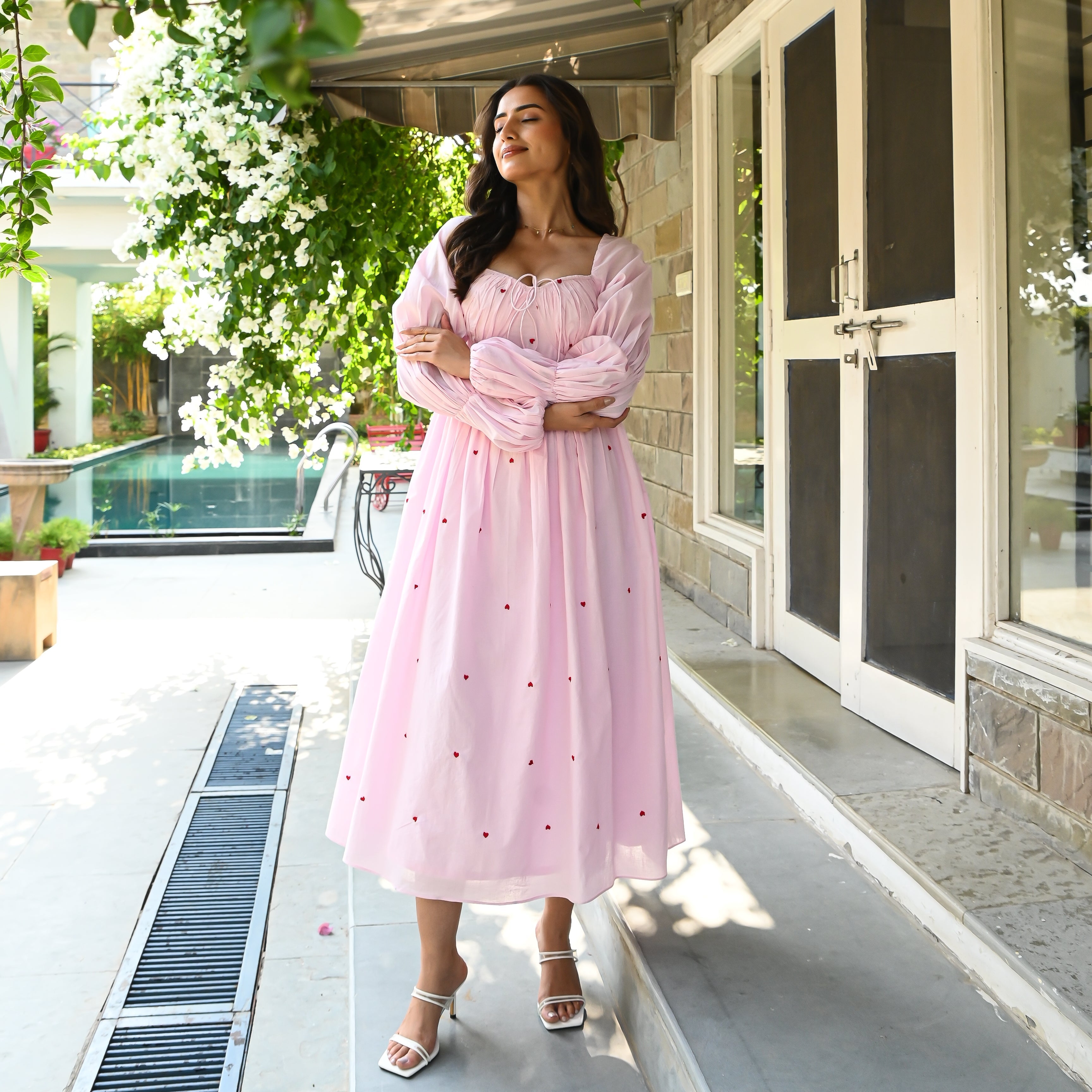 Ballet Heart Cotton Dress