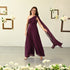 Burgundy Bliss Georgette Jumpsuit