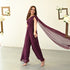 Burgundy Bliss Georgette Jumpsuit
