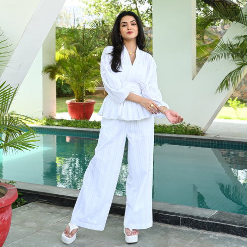 Pure White Delight Co-ord Set
