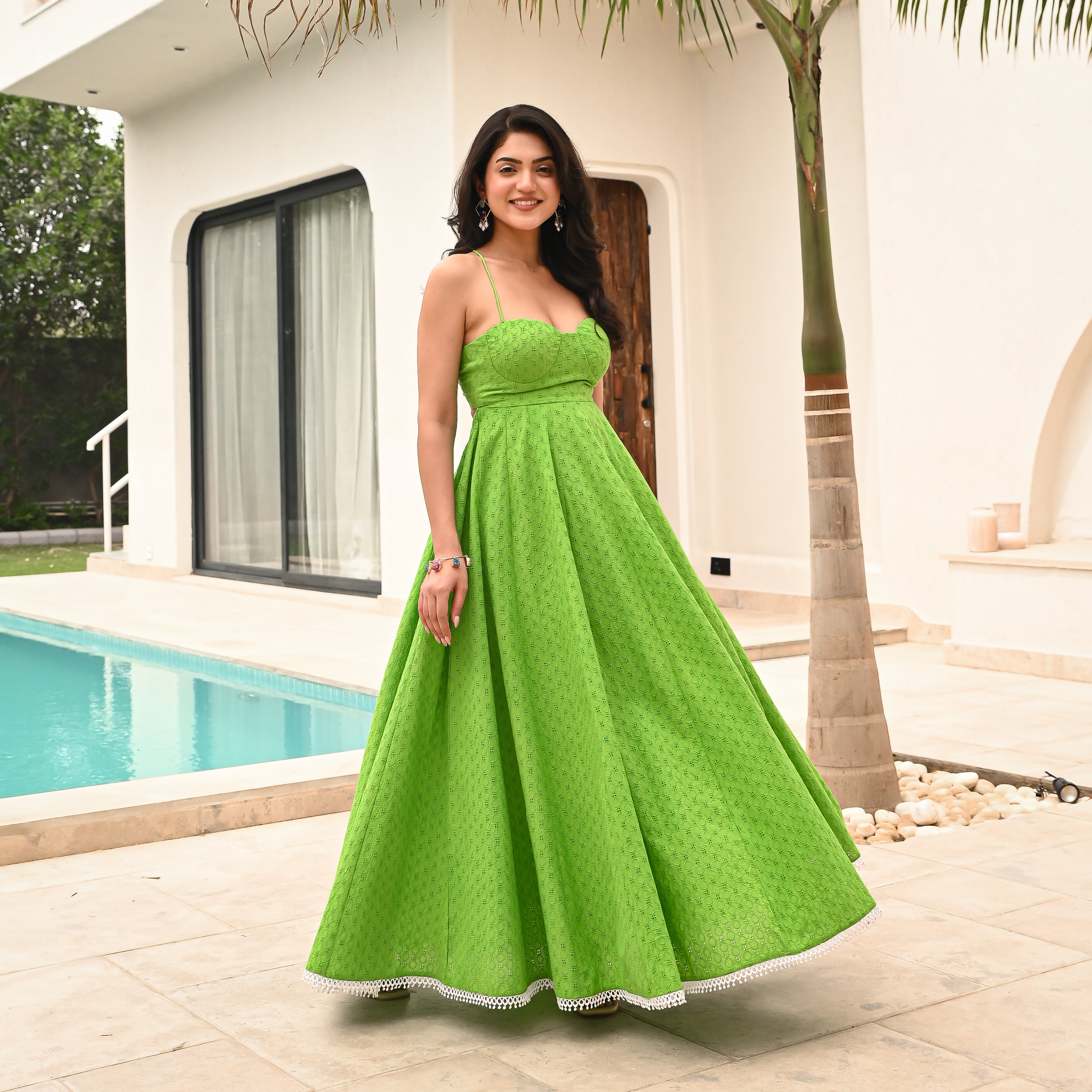 Kelly Schiffli Long Dress