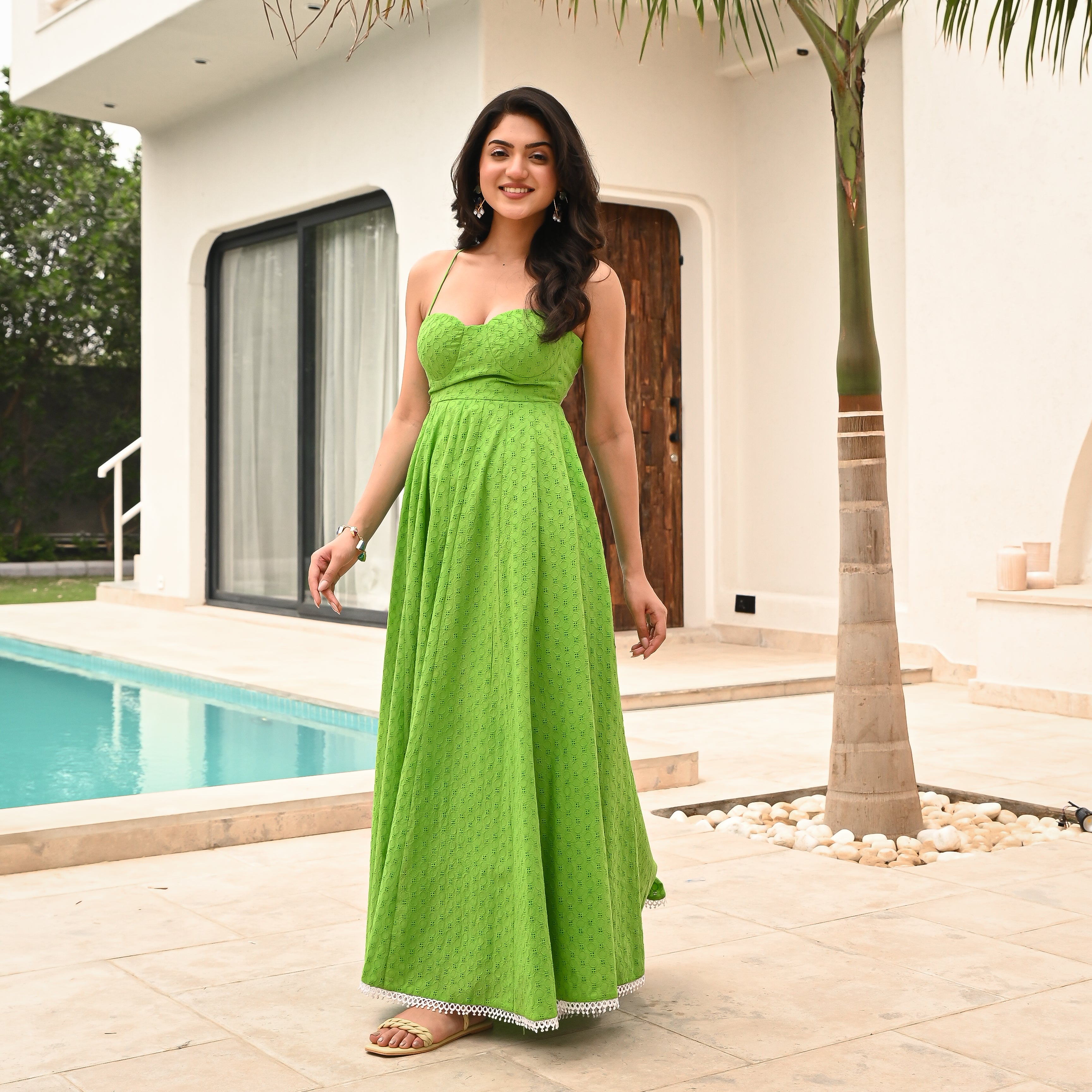 Kelly Schiffli Long Dress