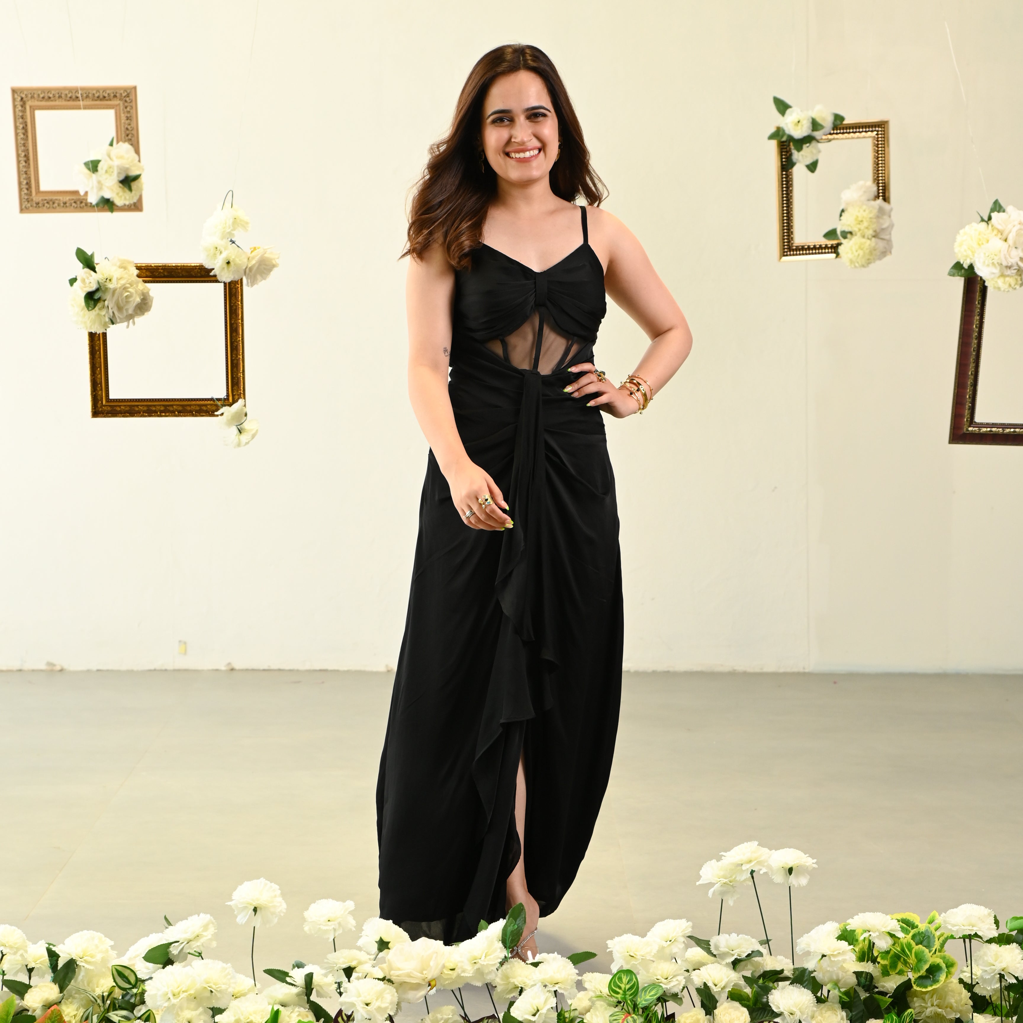 Pitch Black Allure Long Dress