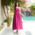 Soft Pink Whisper Midi Dress