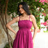 Soft Pink Whisper Midi Dress