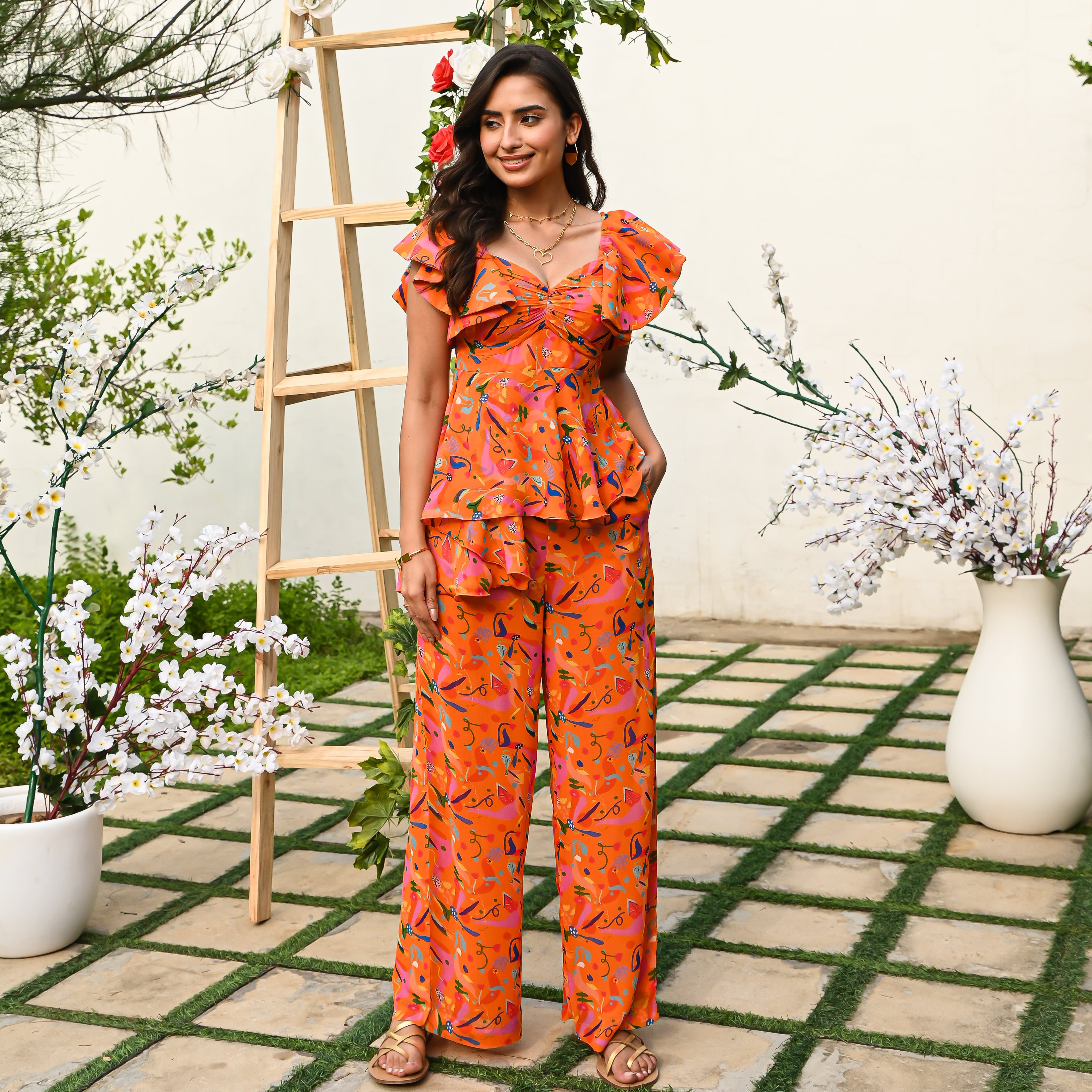 Valencia Orange Co-ord Set