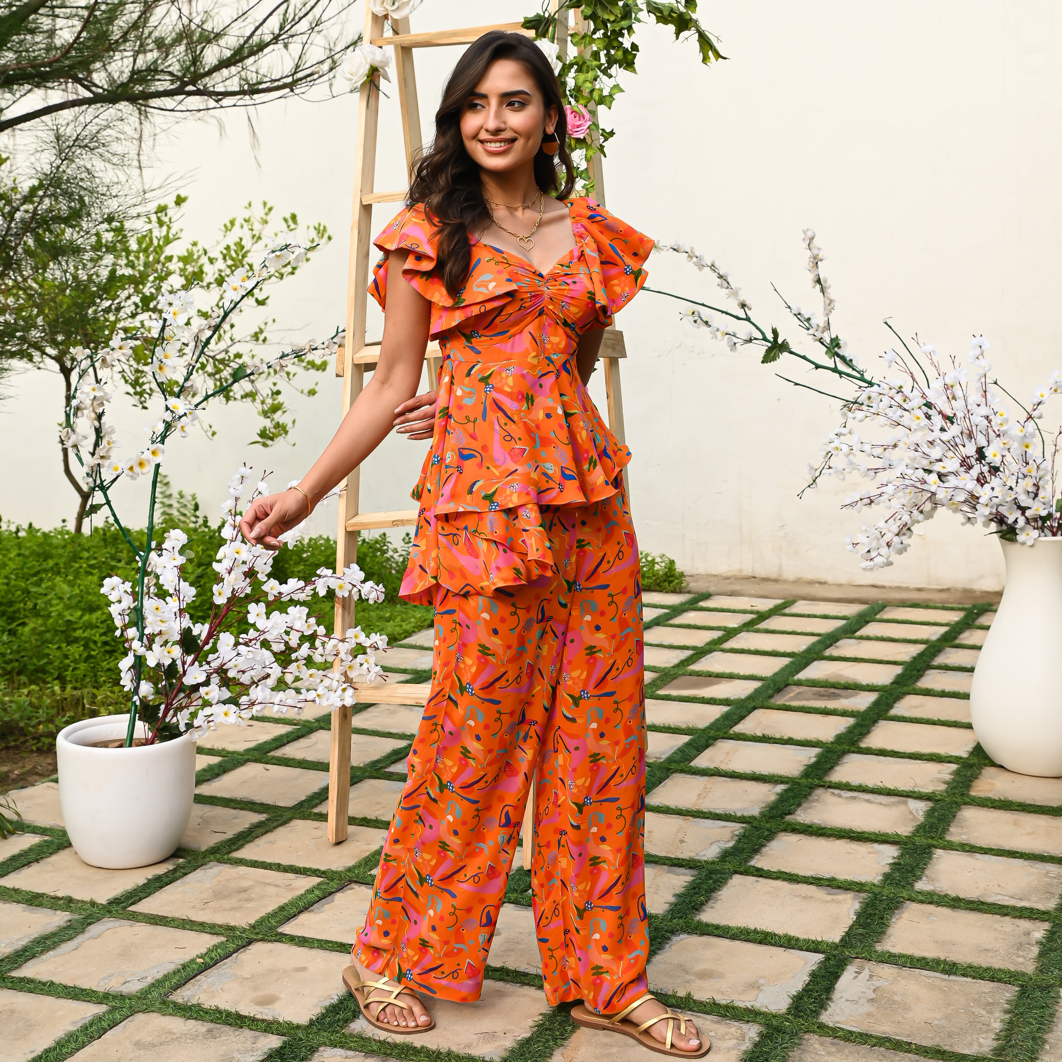 Valencia Orange Co-ord Set