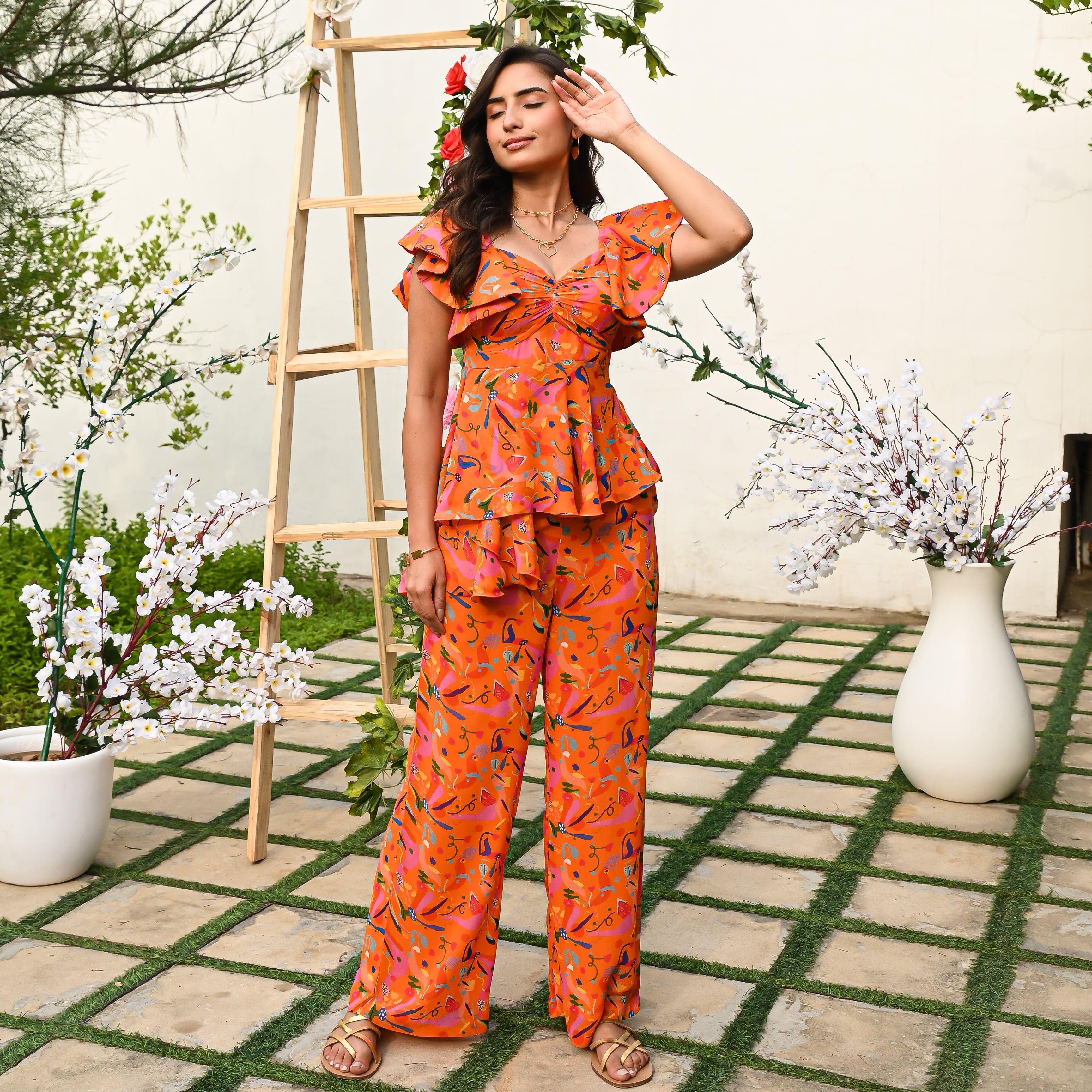 Valencia Orange Co-ord Set