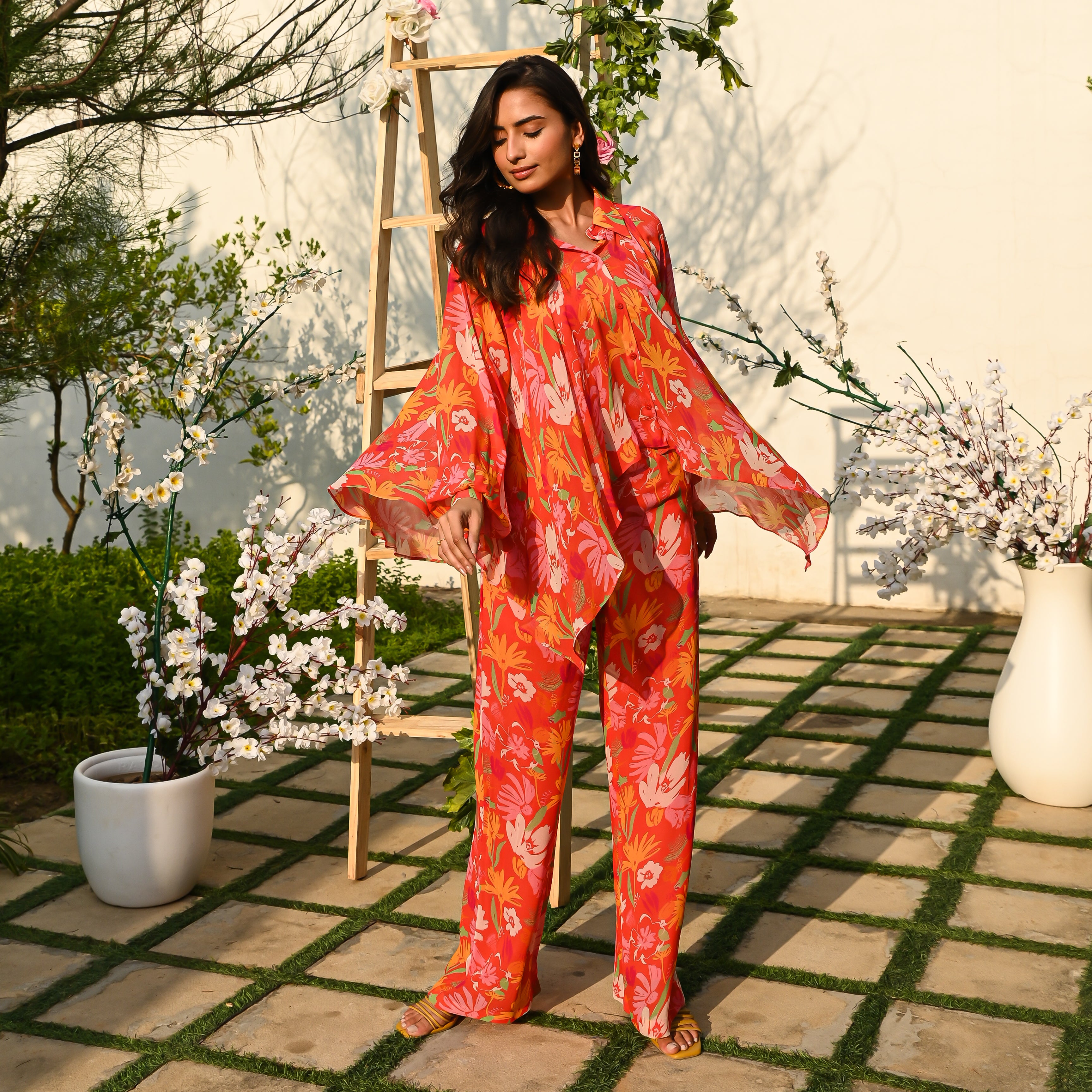 Amelia Floral Printed Designer Co Ord Set Online