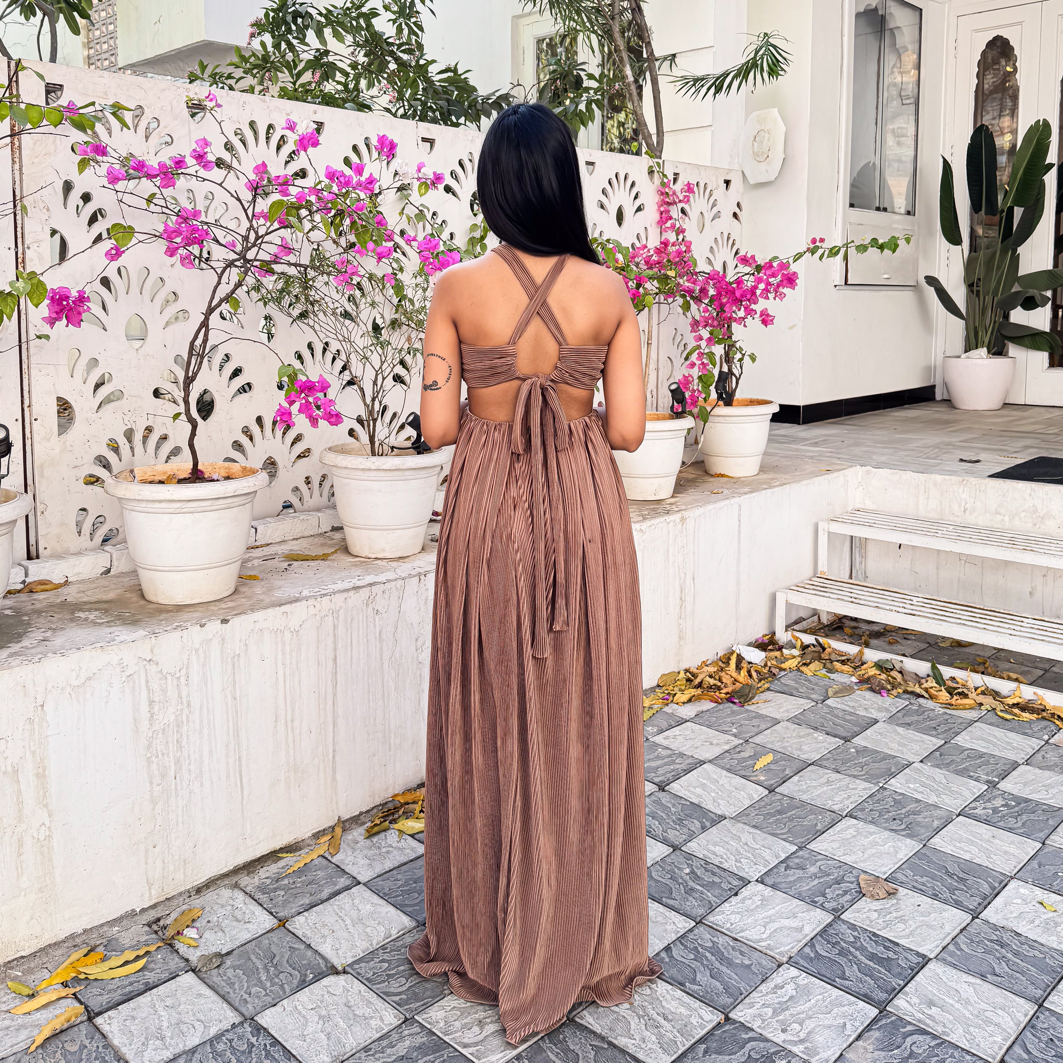 Harlem Mocha Long Dress