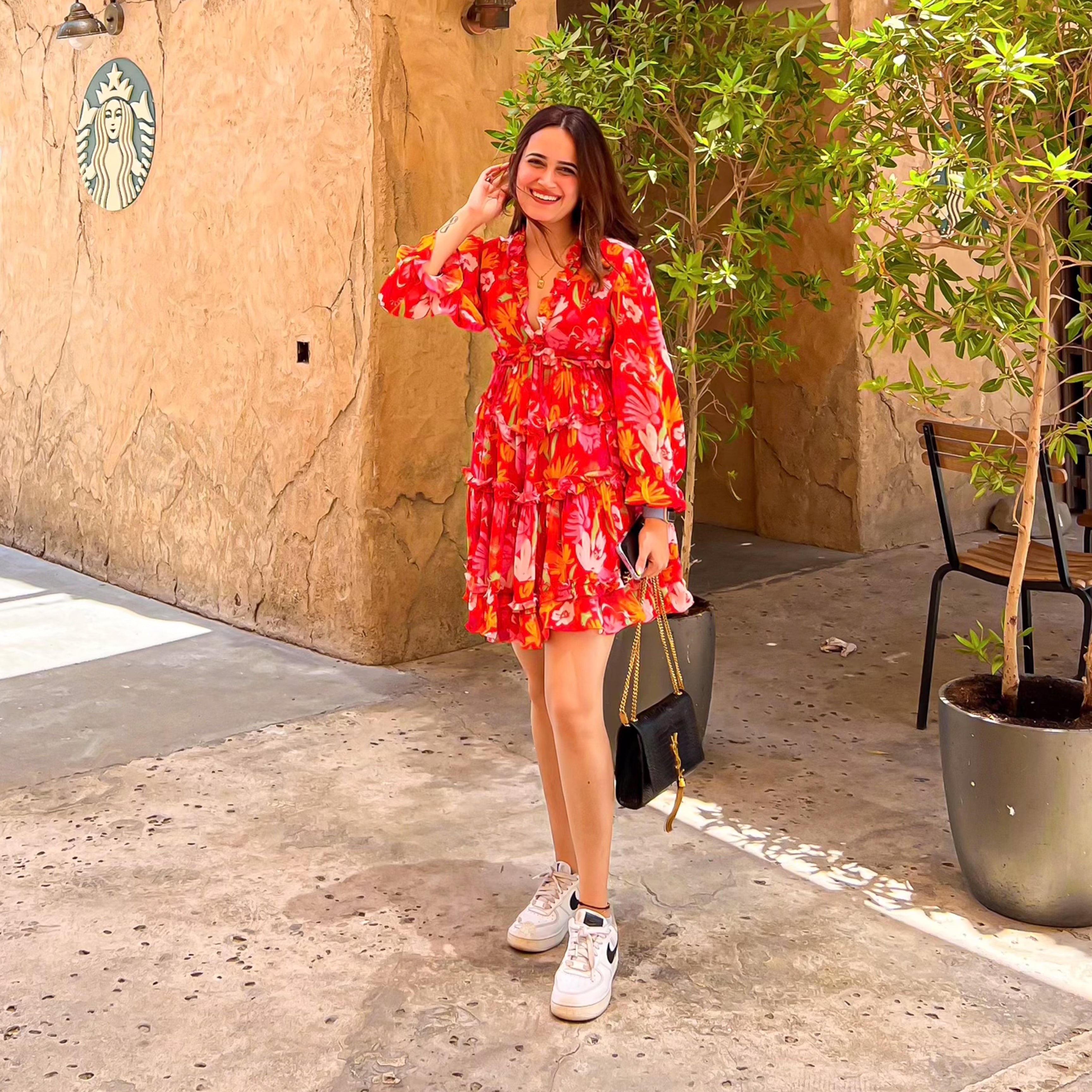 Floral Firecracker Printed Dress