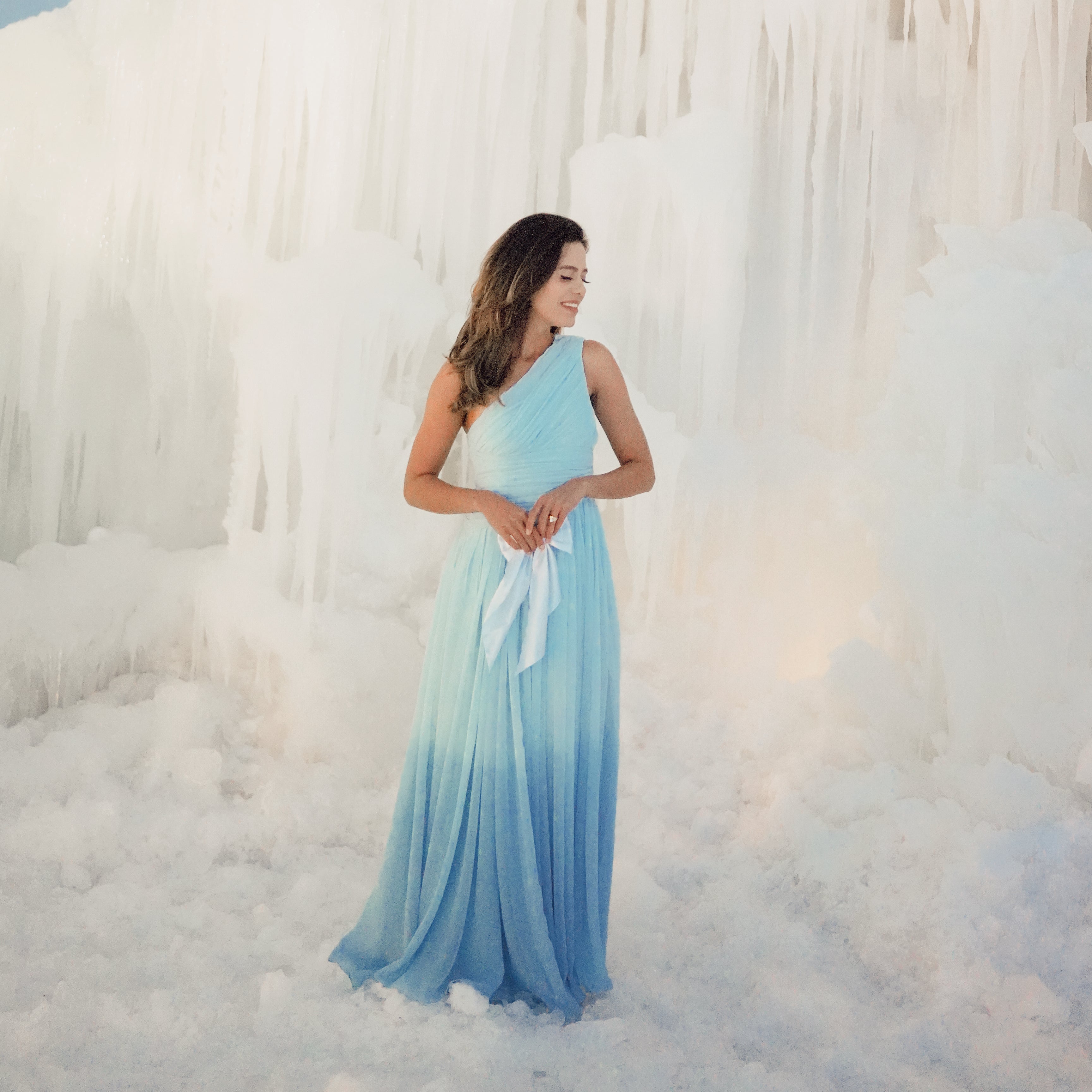 Aakriti Rana in Frozen Crystal Ombre Dress S Aakriti Rana in Frozen Crystal Ombre Dress S