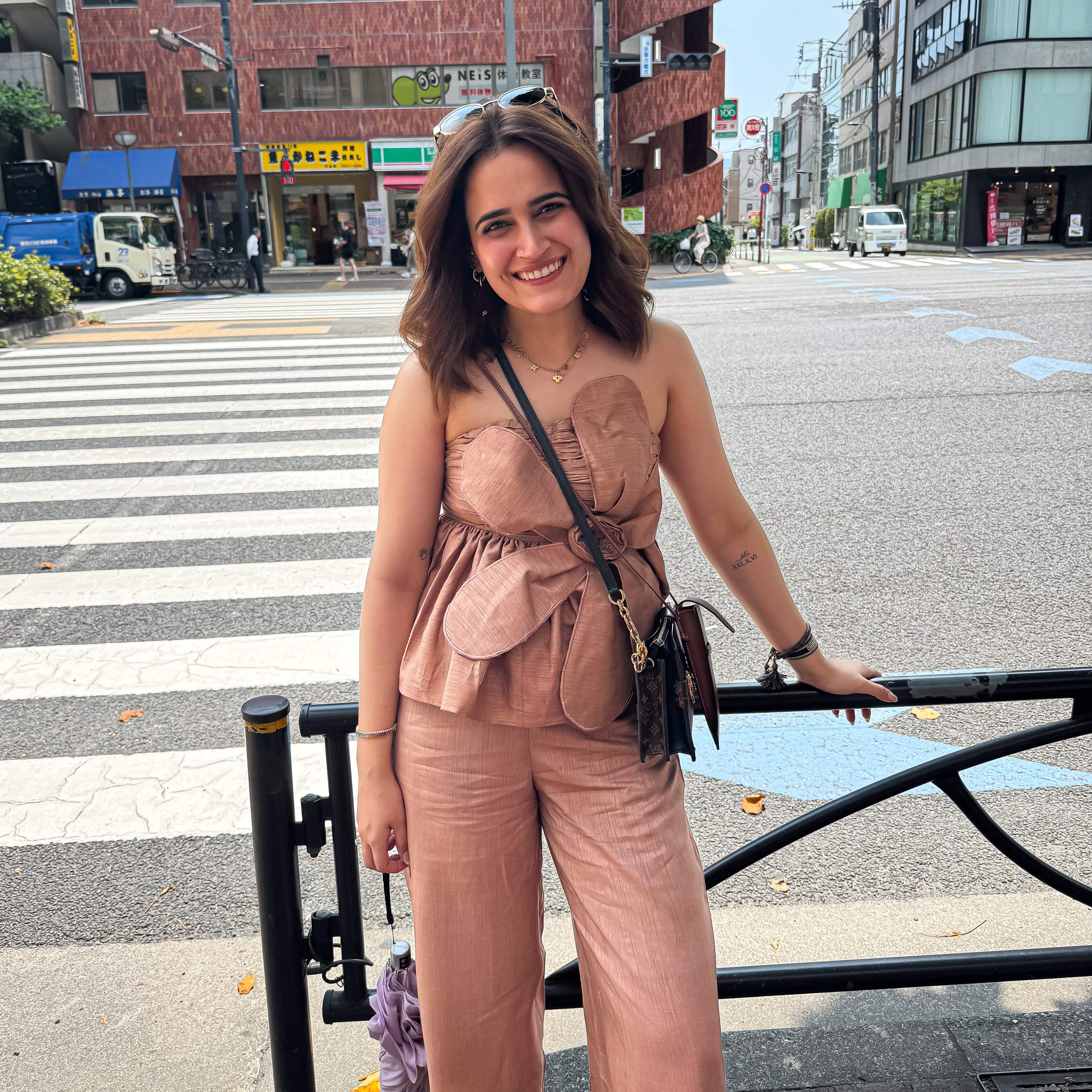 Beige Blossom Co-ord Set