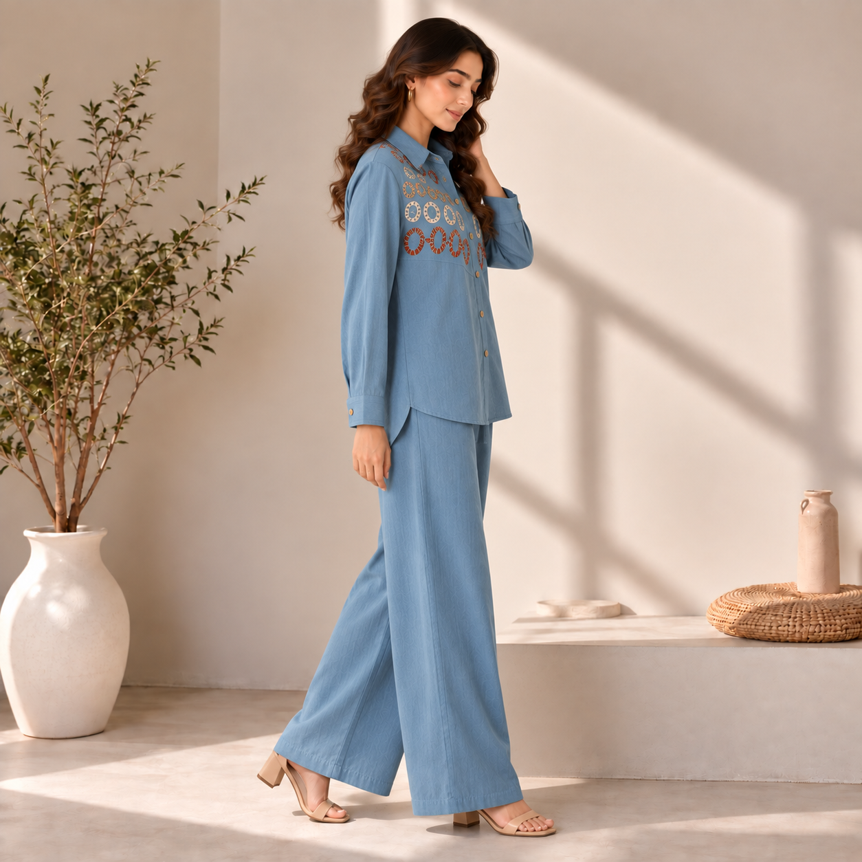 Elara blue Co-ord Set