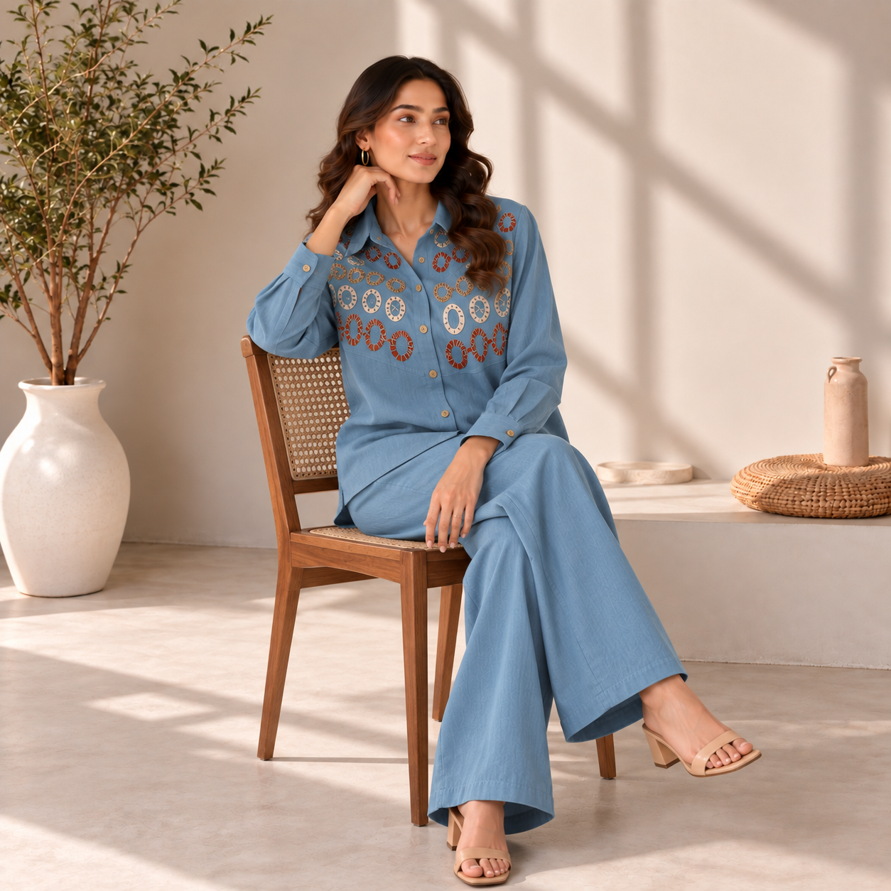 Elara blue Co-ord Set
