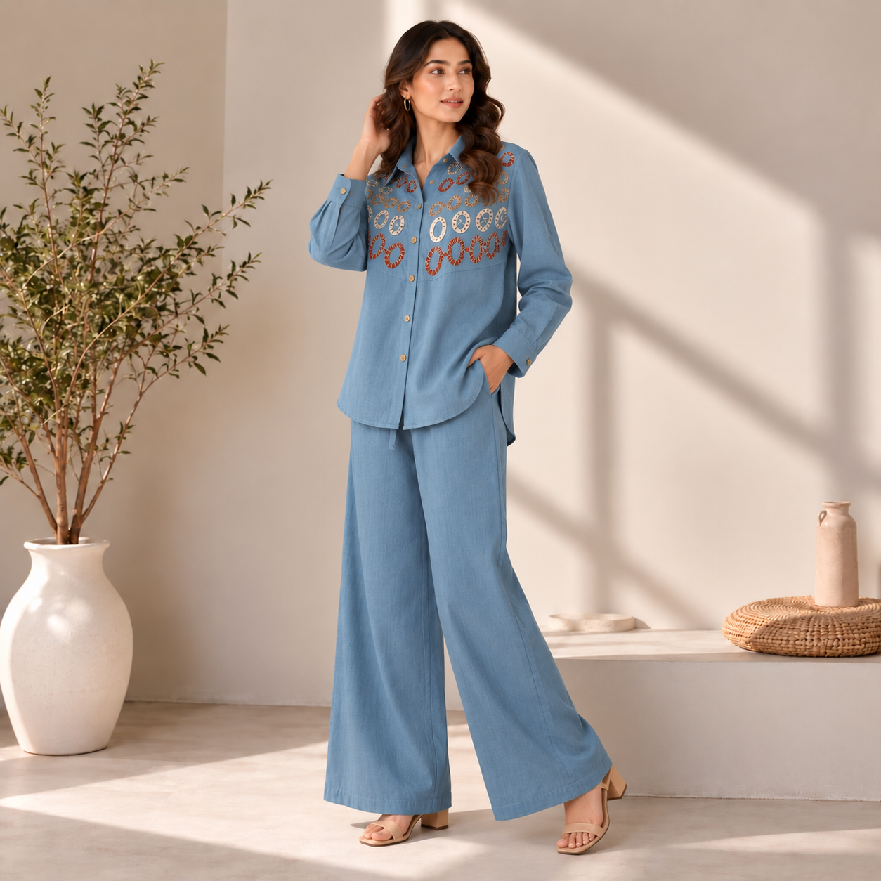 Elara blue Co-ord Set