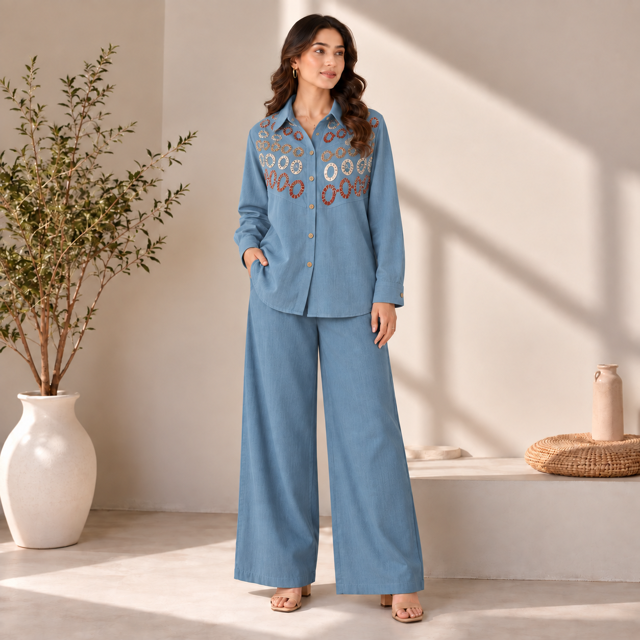 Elara blue Co-ord Set
