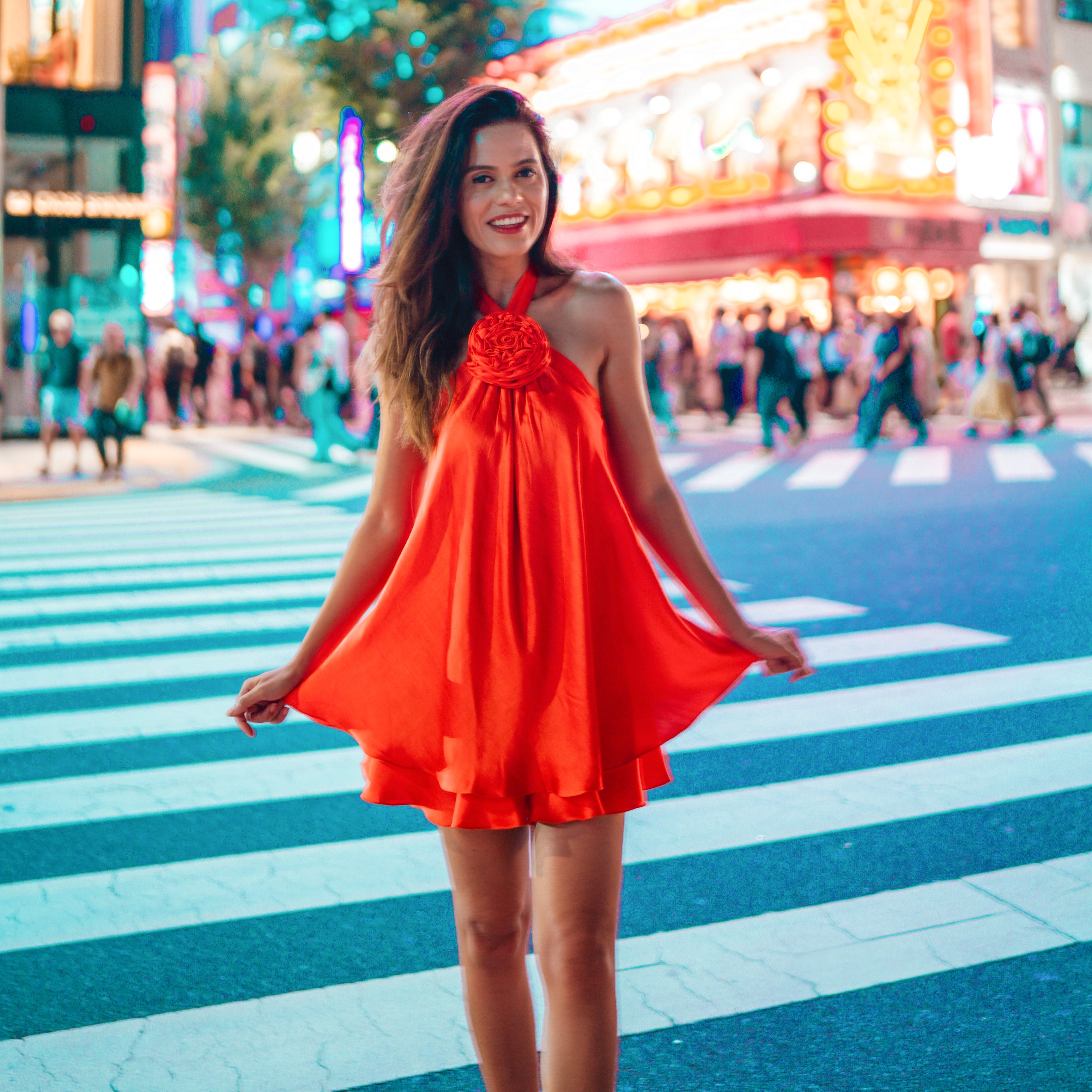 Aakriti Rana in Shibuya Flame Dress