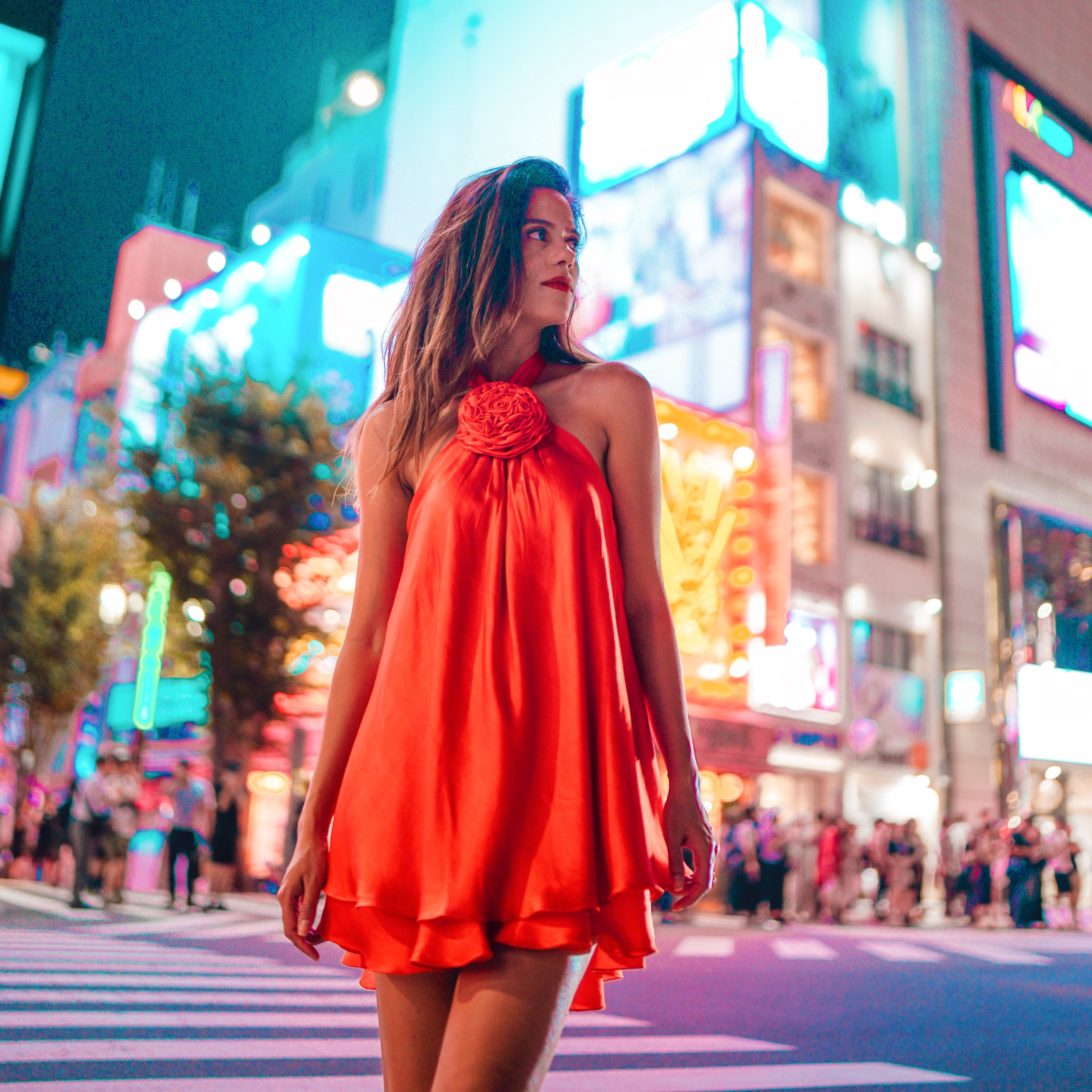 Aakriti Rana in Shibuya Flame Dress