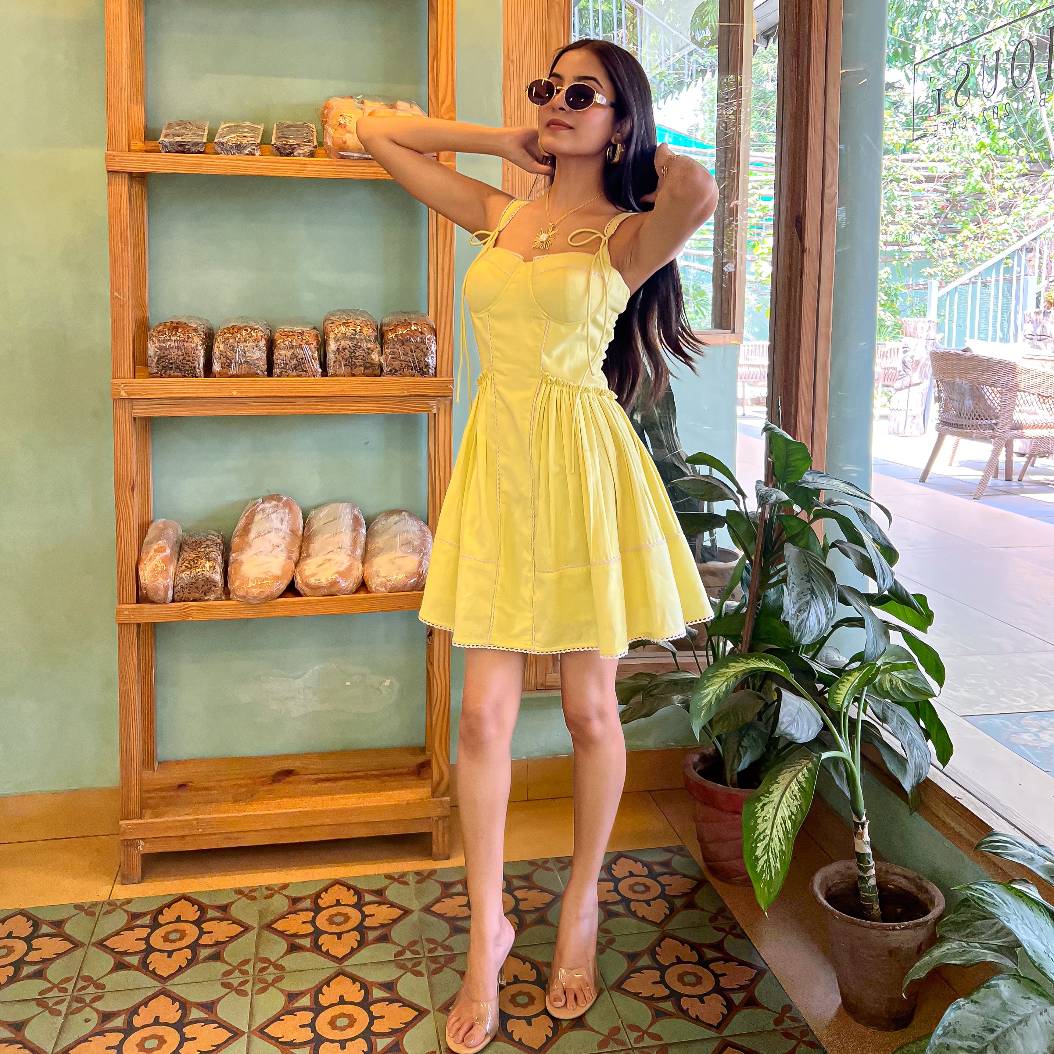 Gold Drop Short Dress