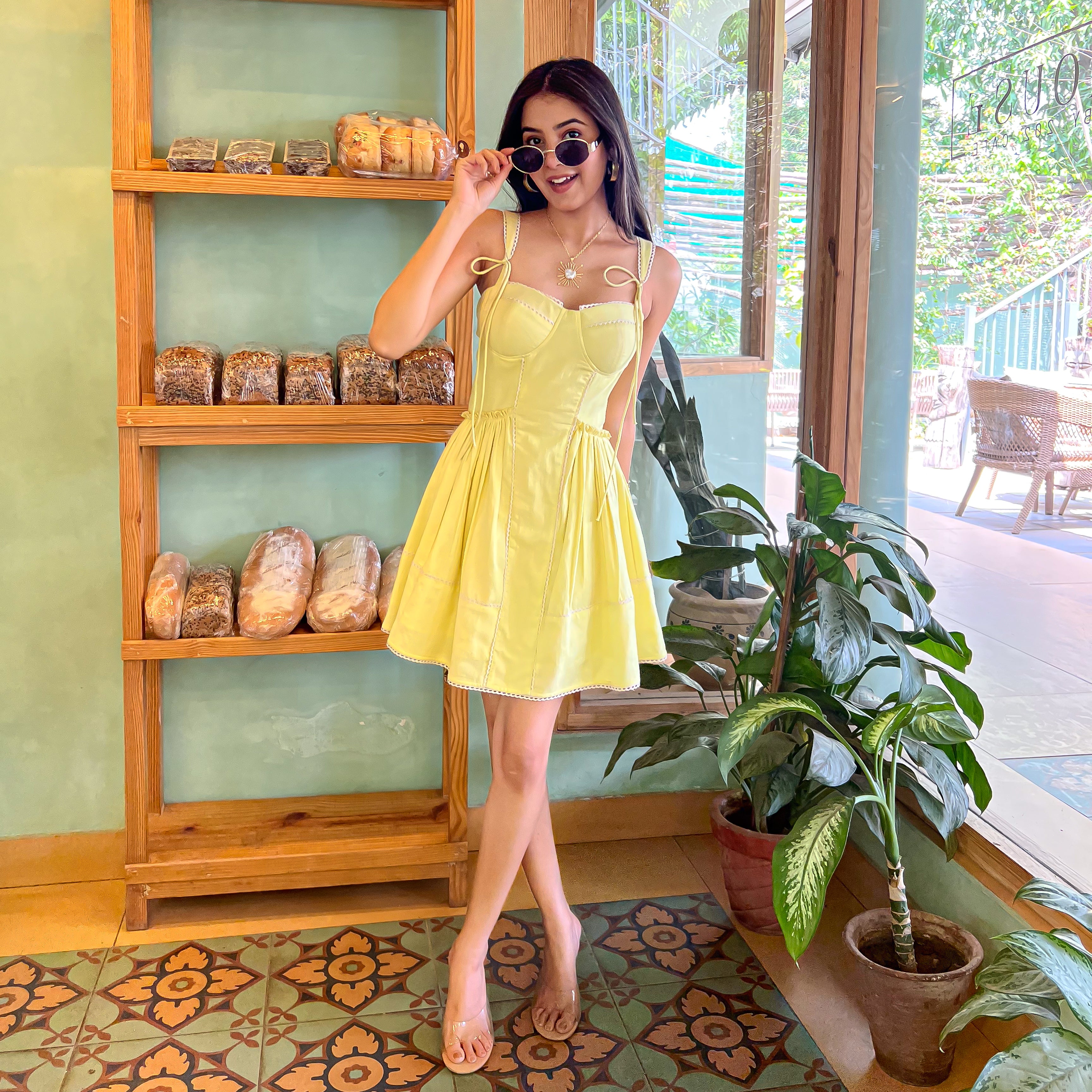 Gold Drop Short Dress