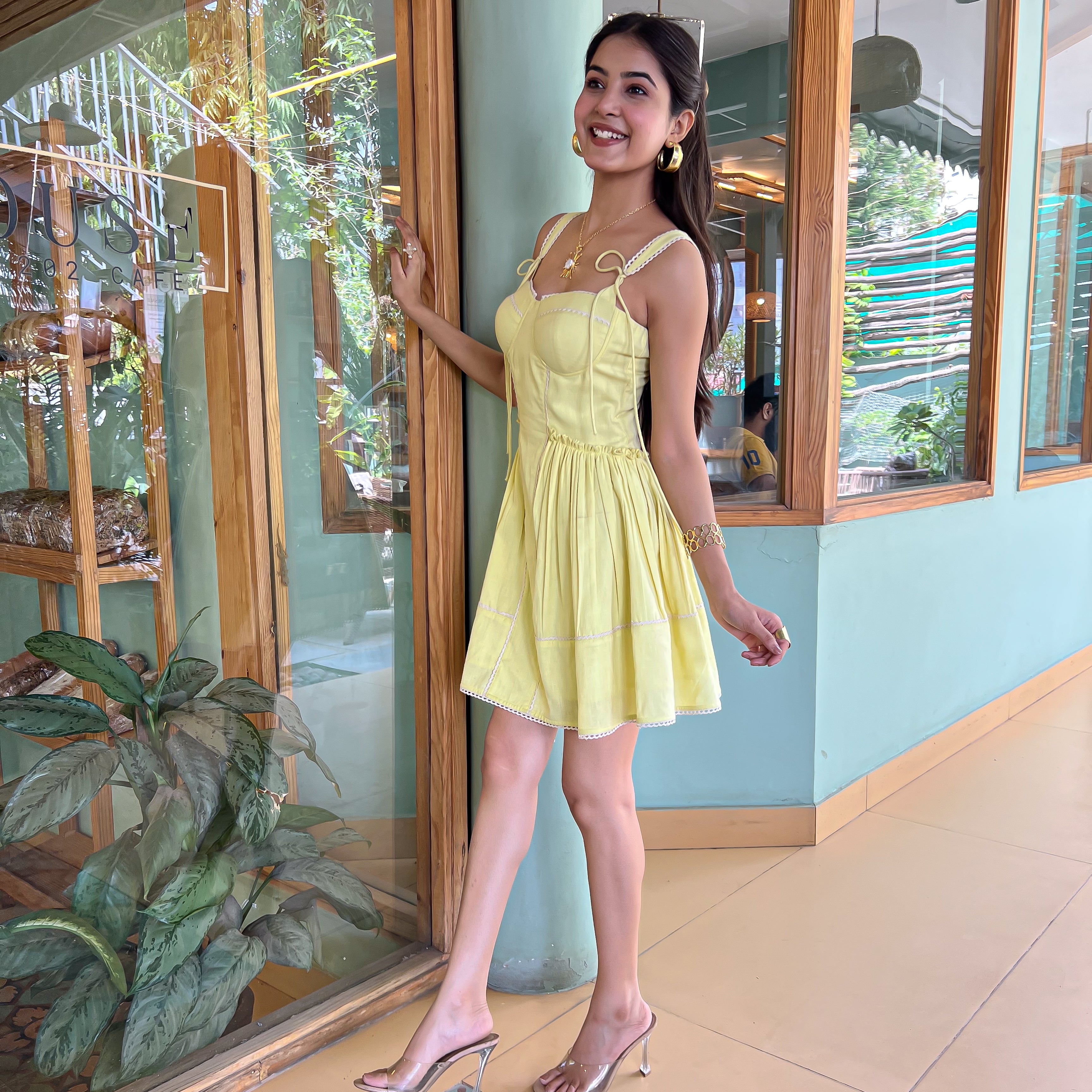 Gold Drop Short Dress