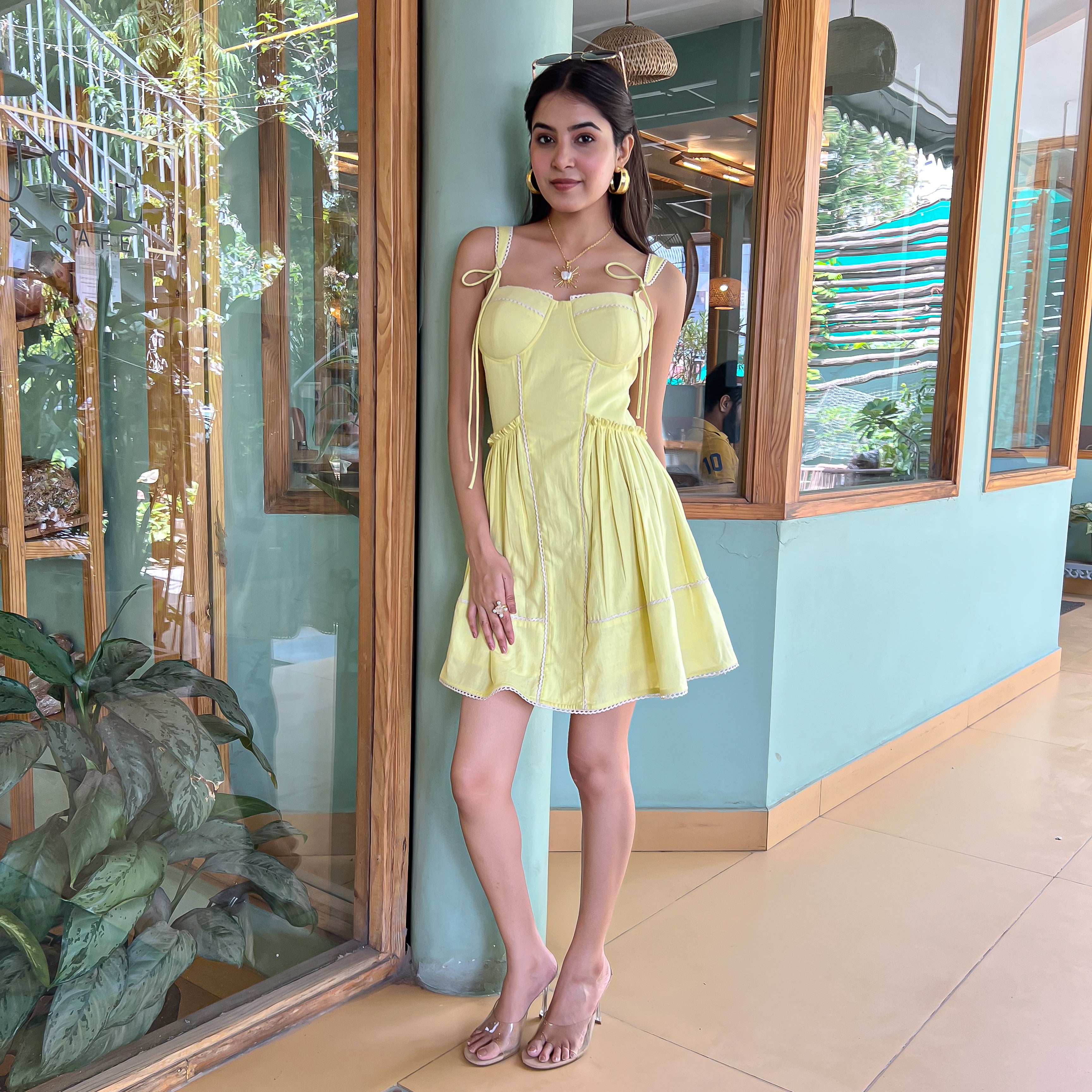 Gold Drop Short Dress