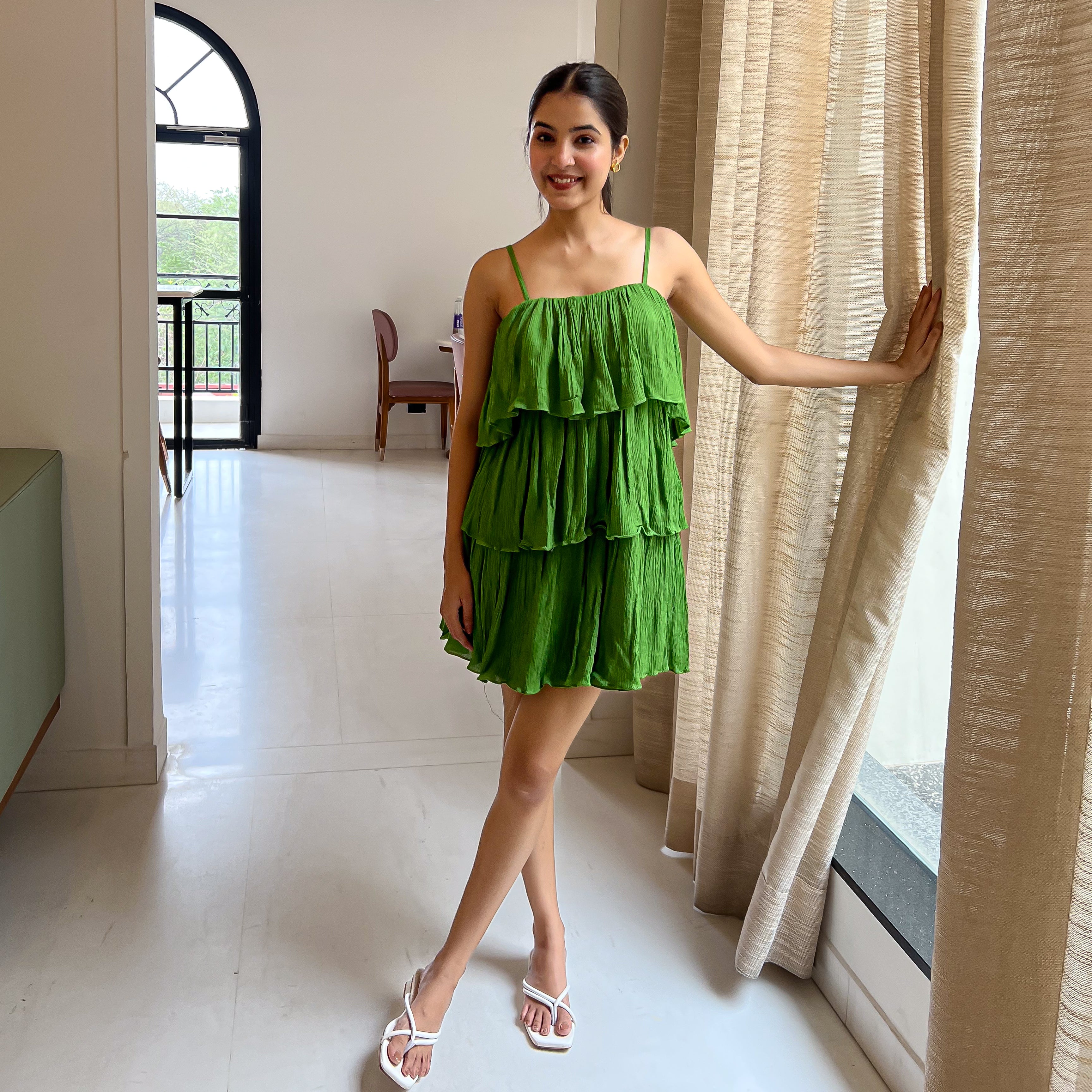 Emerald Getaway Short Dress